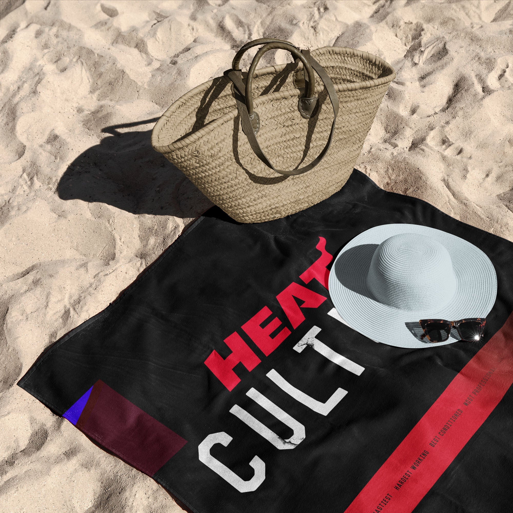 NBA Miami Heat City Edition 23-24 Beach Towel 30x60 Inches