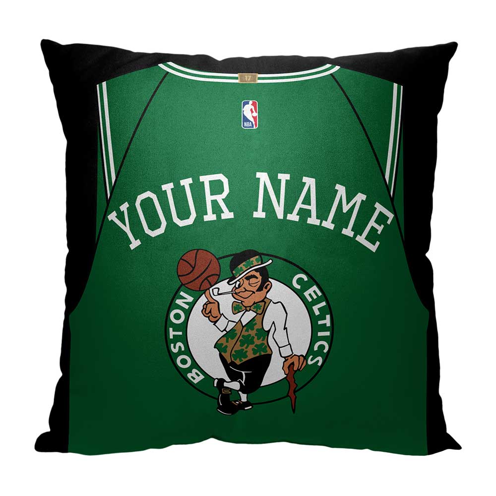 NBA Boston Celtics Jersey Personalized Throw Pillow 18x18 Inches