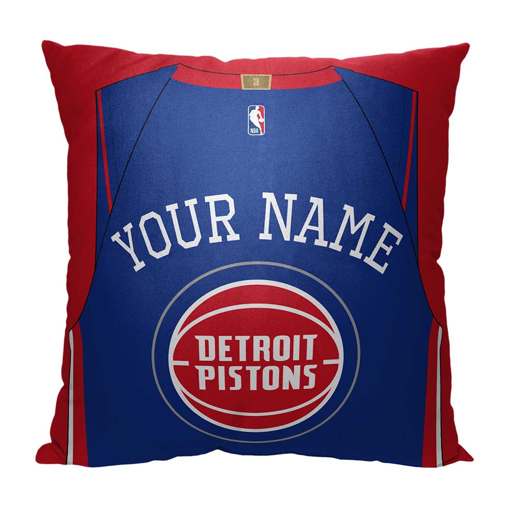NBA Detroit Pistons Jersey Personalized Beach Towel 18x18 Inches