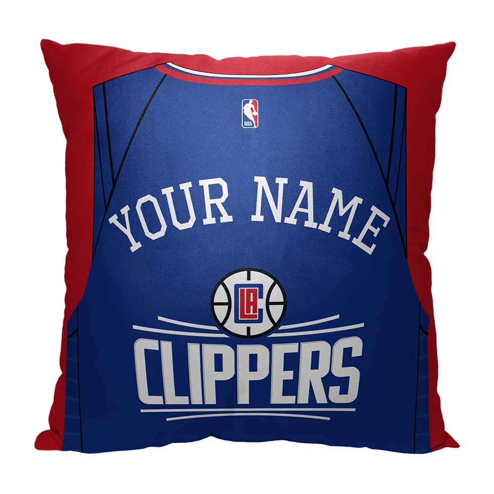 NBA Los Angeles Clippers Jersey Personalized Throw Pillow