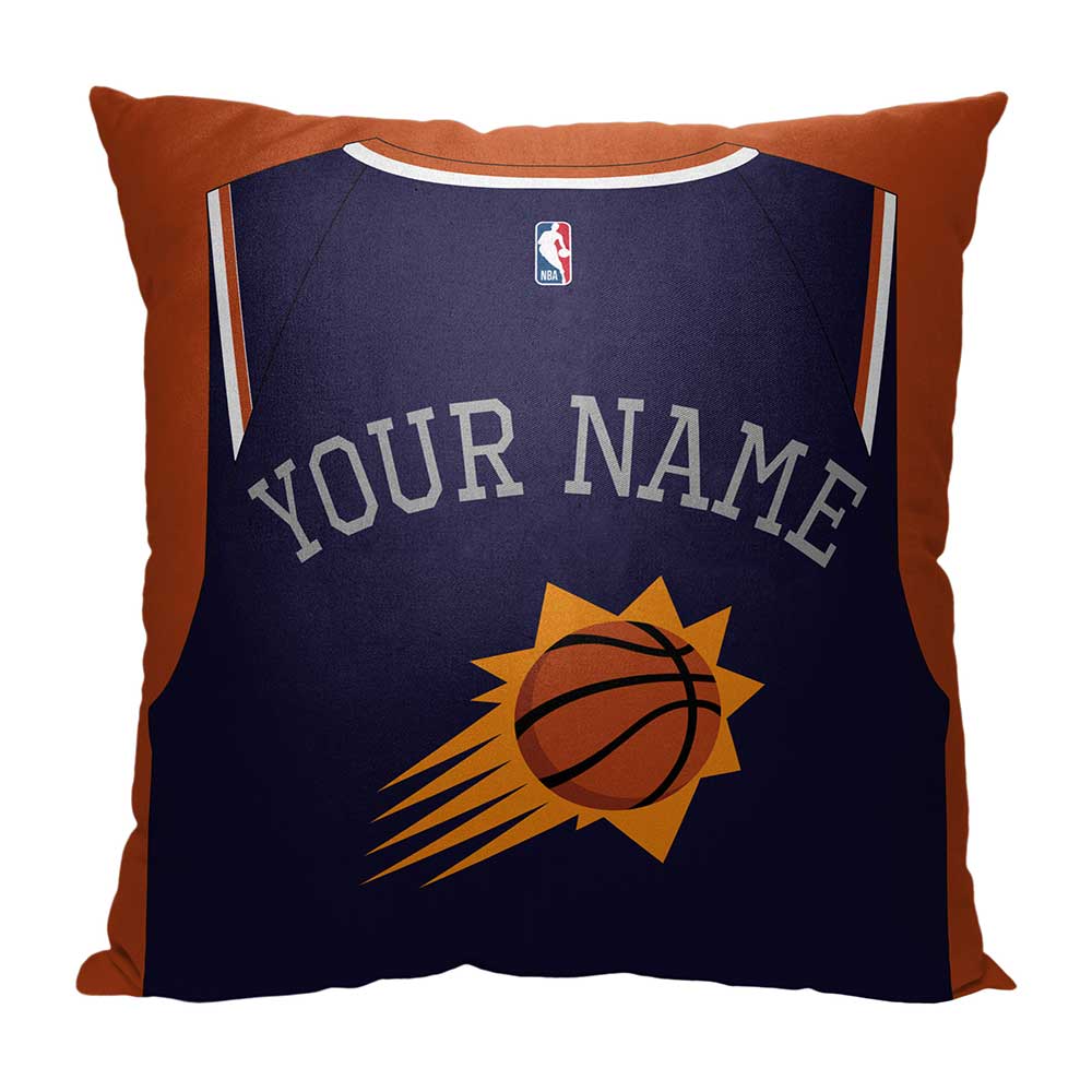 NBA Phoenix Suns Jersey Personalized Throw Pillow 18x18 Inches