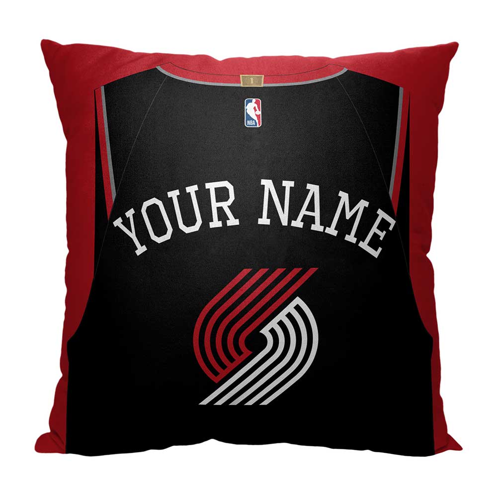 NBA Portland Trail Blazers Jersey Personalized Throw Pillow 18x18 Inches