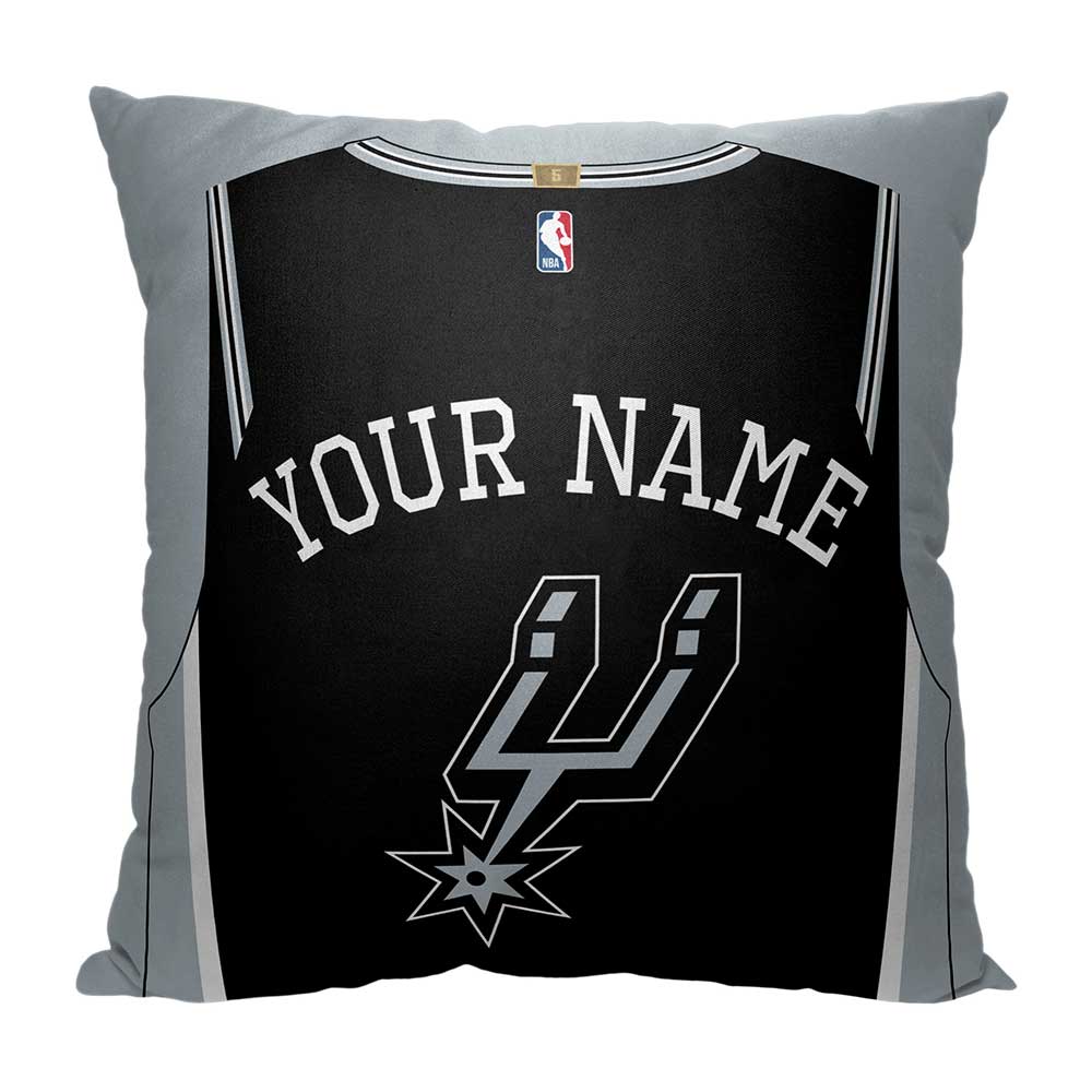NBA San Antonio Spurs Jersey Personalized Throw Pillow 18x18 Inches