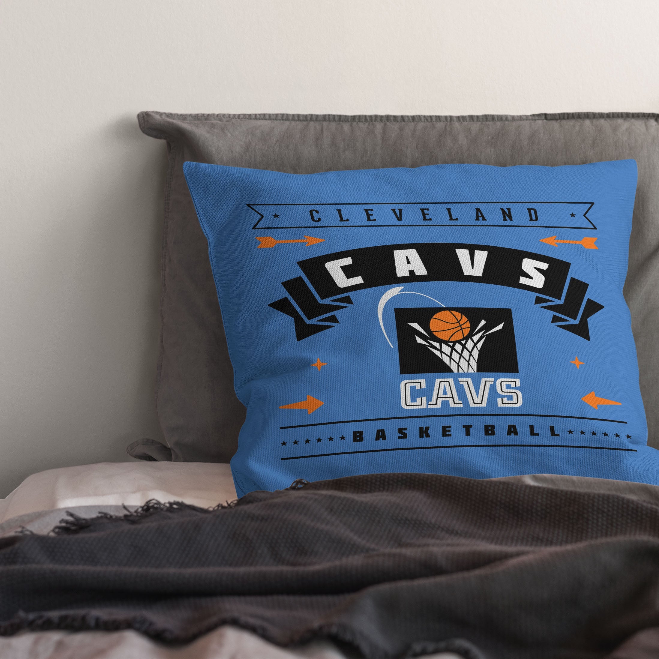 NBA Cleveland Cavaliers Hardwood Classic Throw Pillow 18x18 Inches