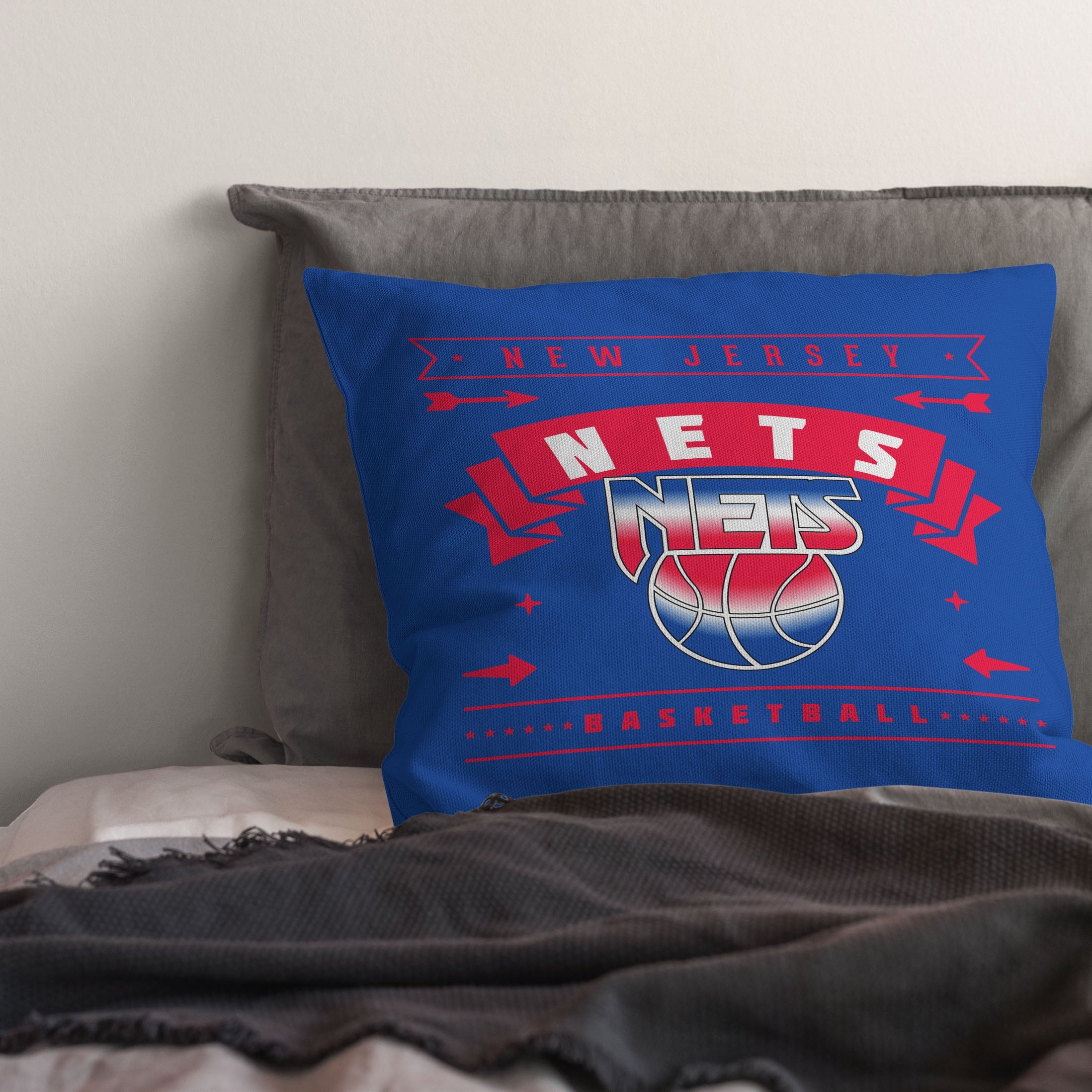 NBA Brooklyn Nets Hardwood Classic Throw Pillow 18x18 Inches