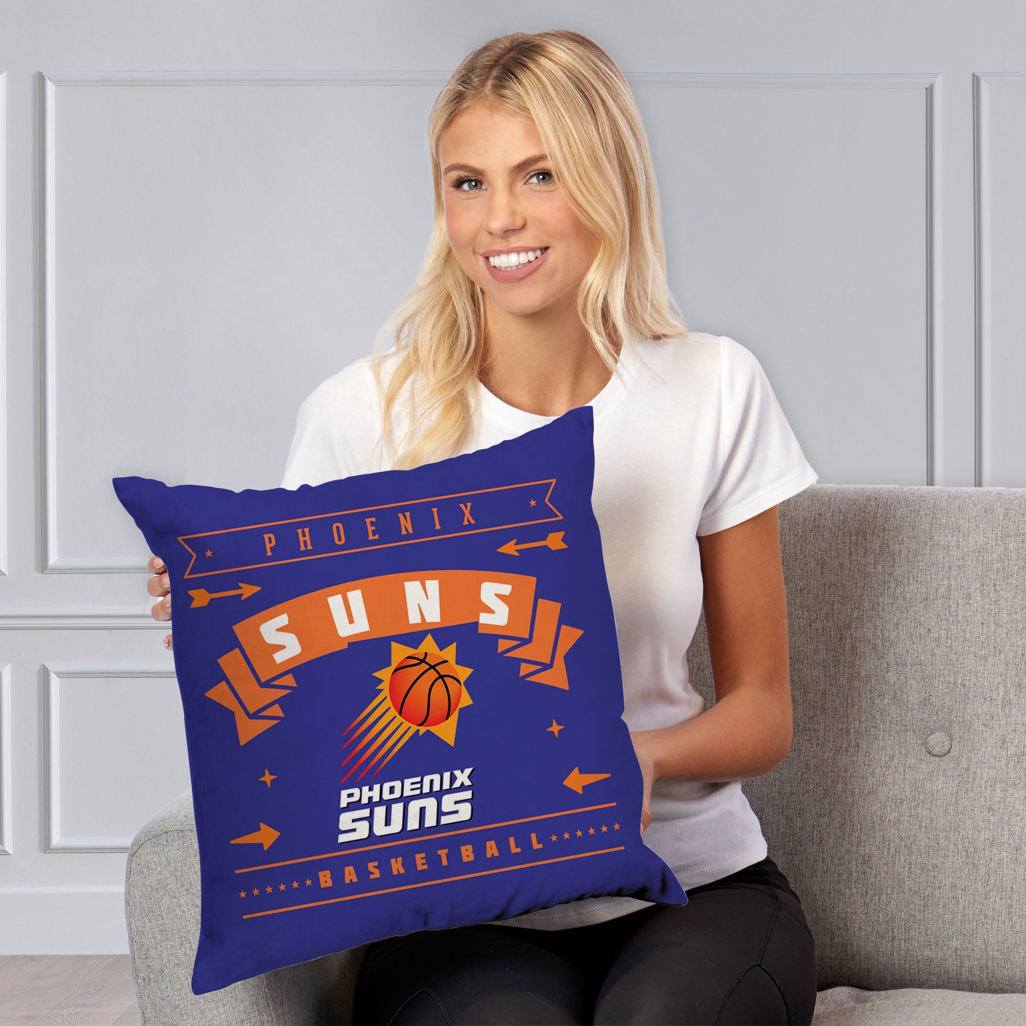 NBA Phoenix Suns Hardwood Classic Throw Pillow 18x18 Inches