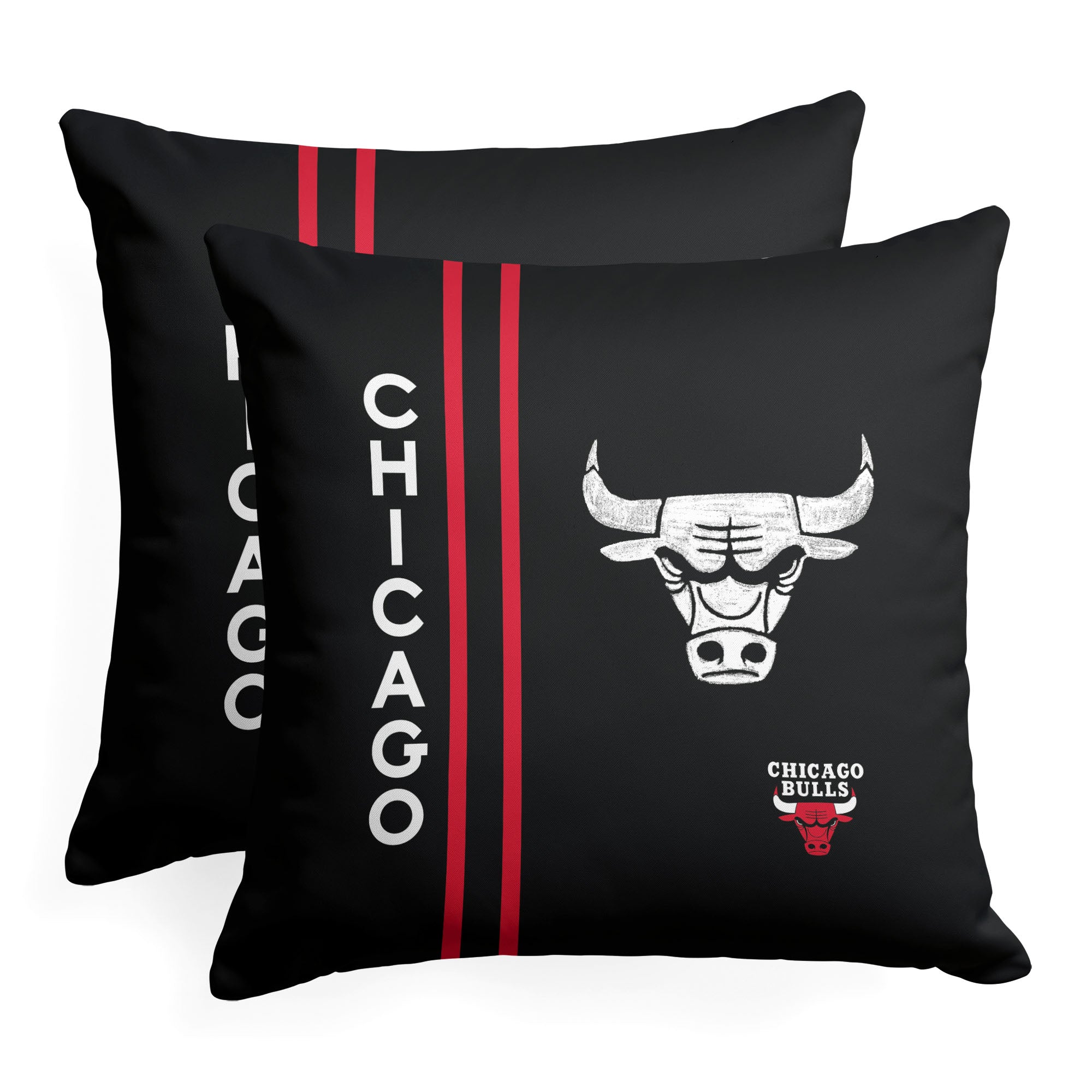 NBA Chicago Bulls City Edition 23-24 Throw Pillow 18x18 Inches