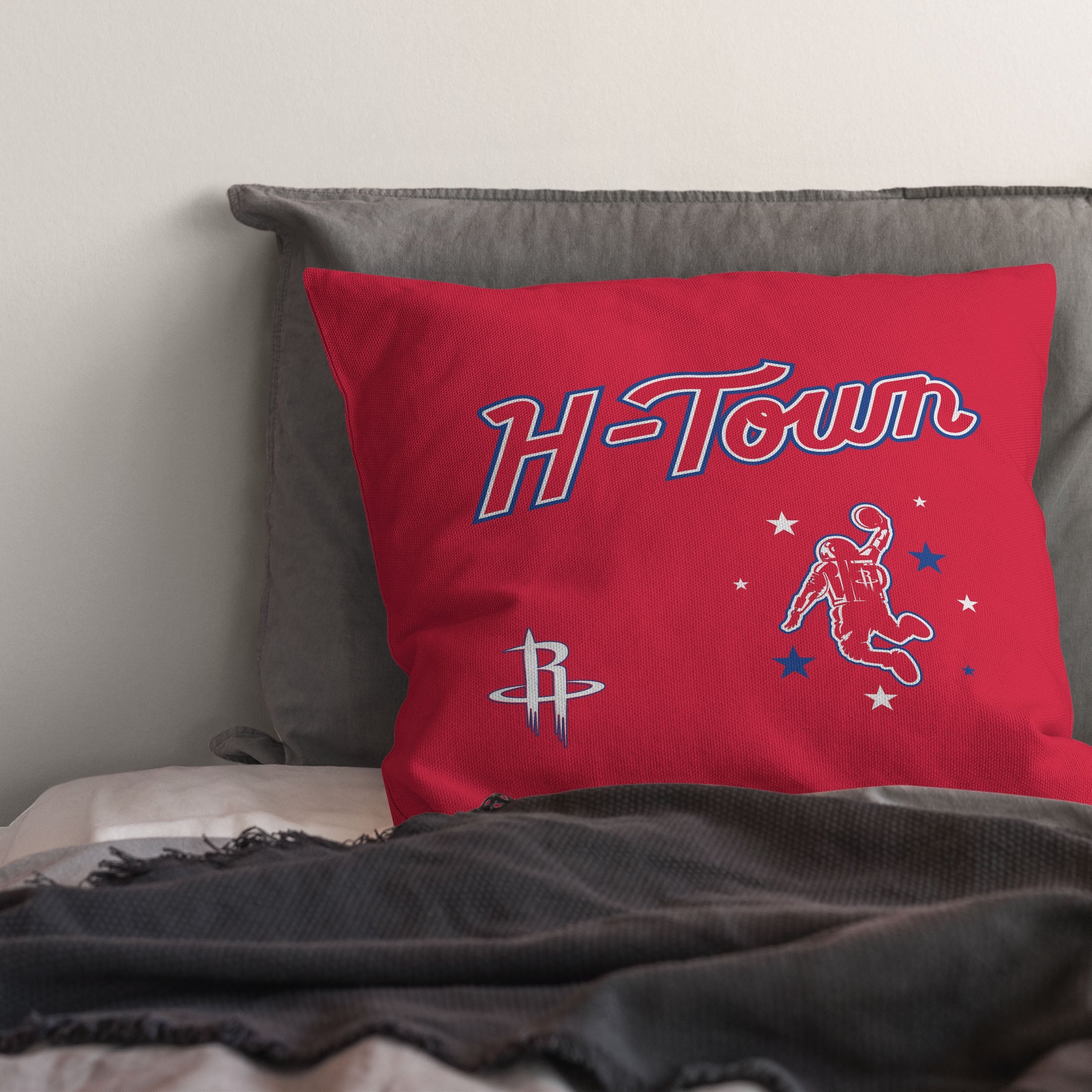 NBA Houston Rockets City Edition 23-24 Throw Pillow 18x18 Inches