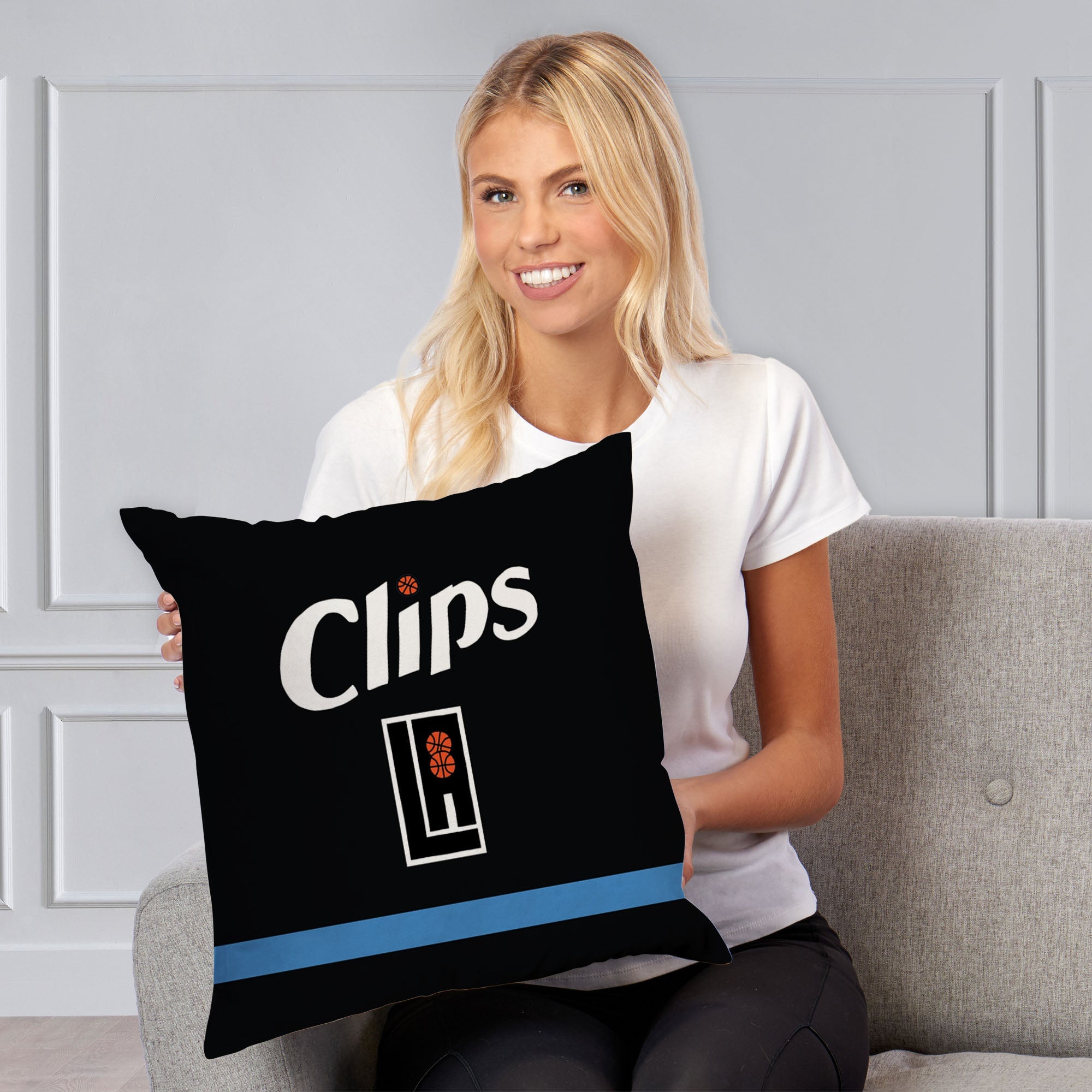 NBA Los Angeles Clippers City Edition 23-24 Throw Pillow 18x18 Inches