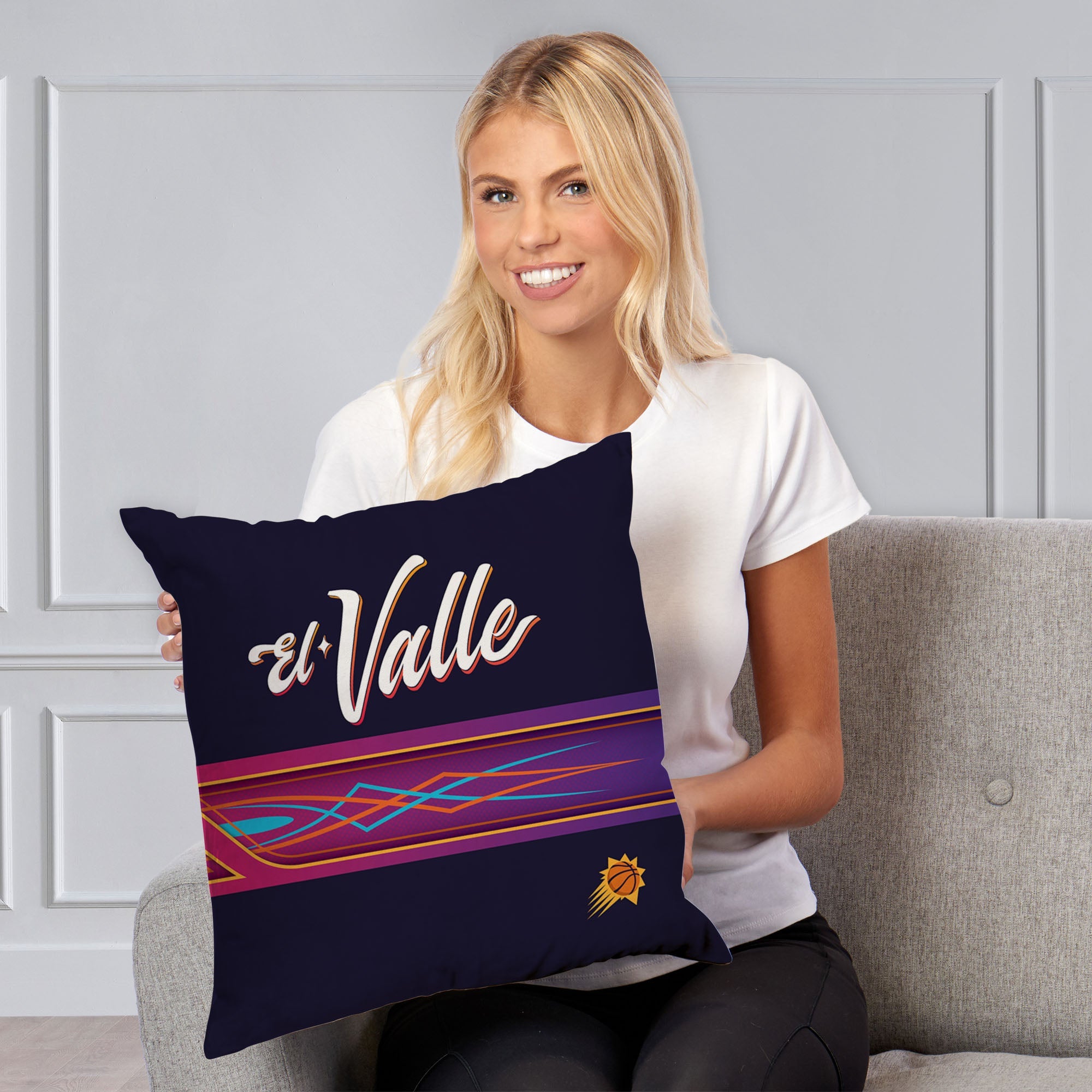 NBA Phoenix Suns City Edition 23-24 Throw Pillow 18x18 Inches