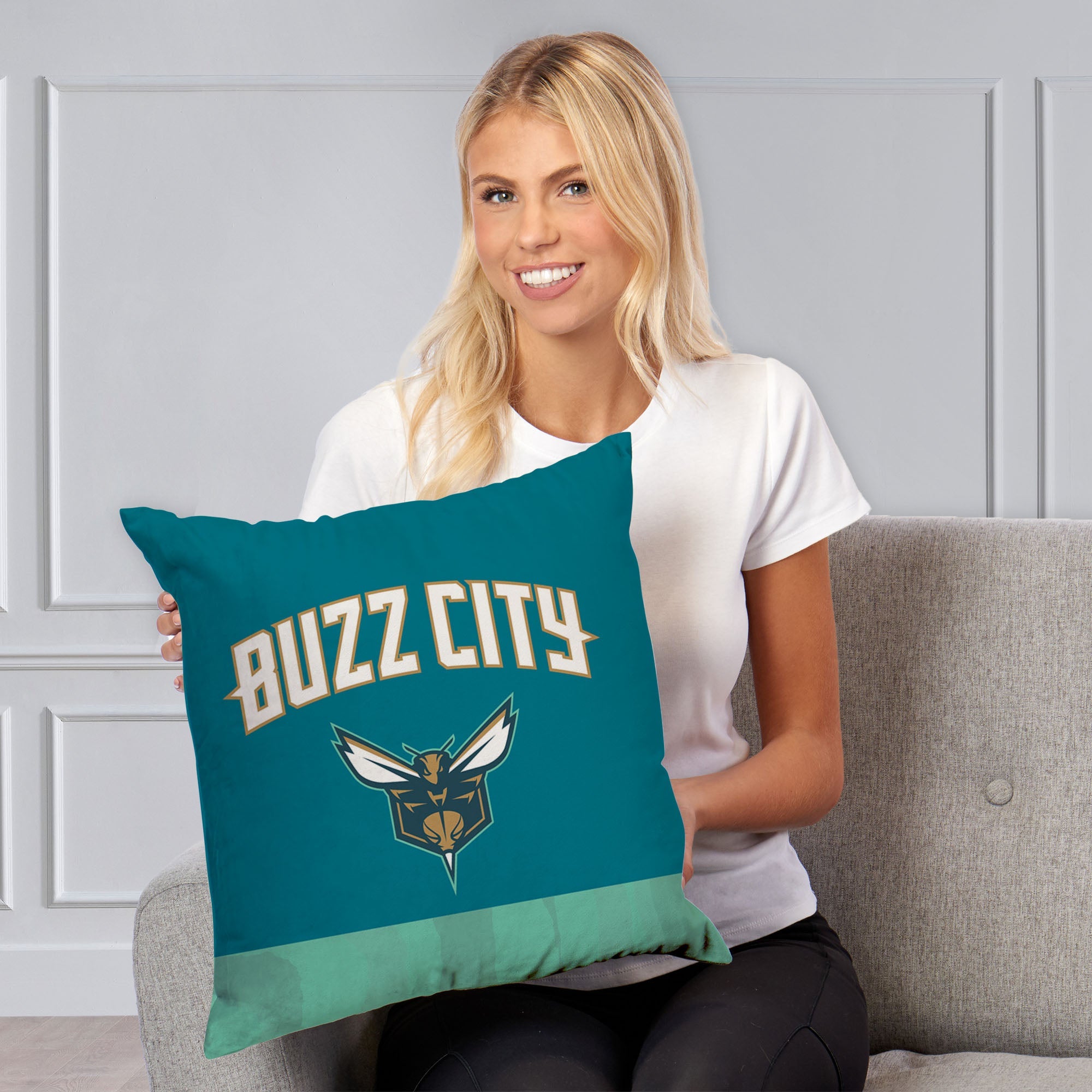 NBA Charlotte Hornets City Edition 23-24 Throw Pillow 18x18 Inches