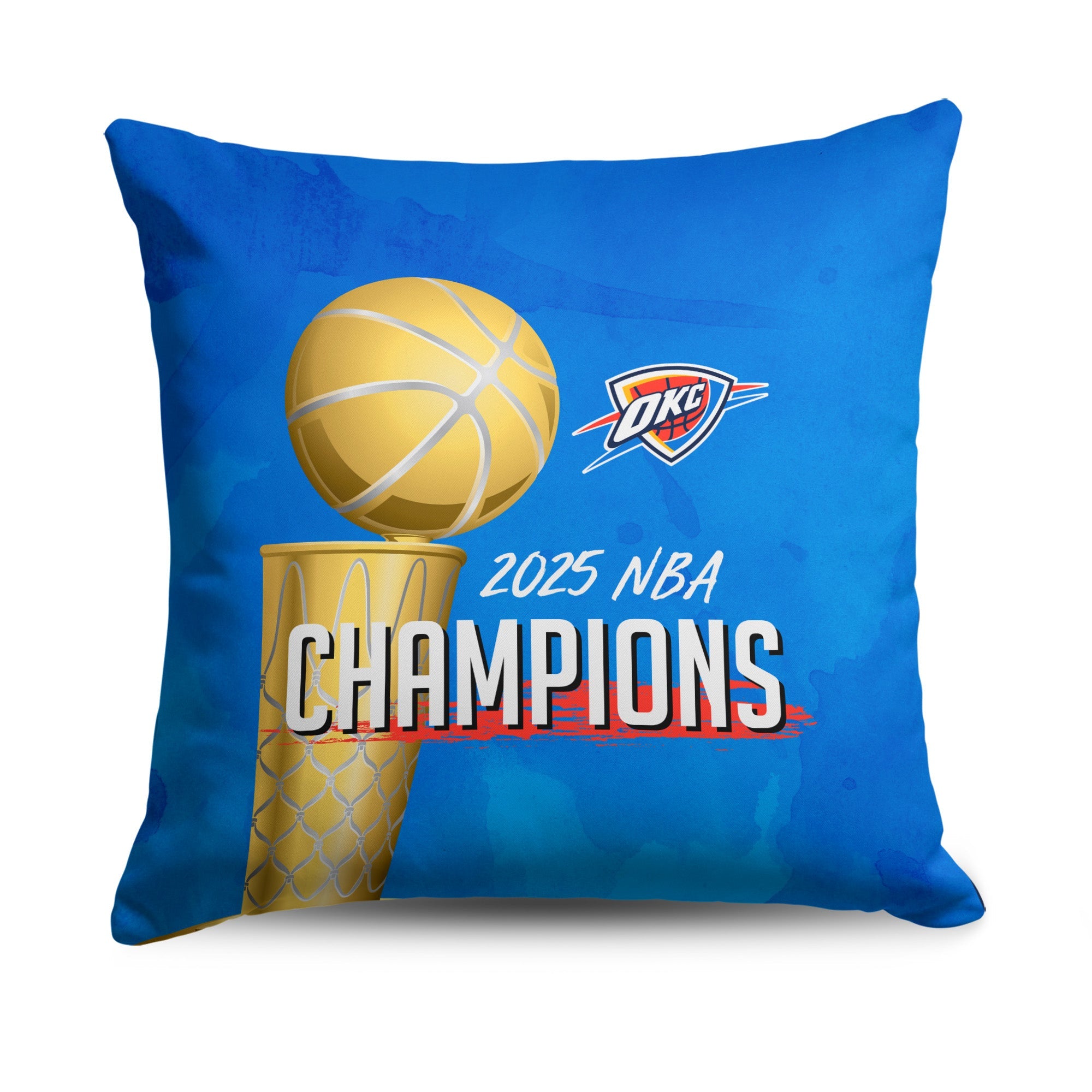 Oklahoma City Thunder NBA Buckets Throw Pillow 18 x 18 inches