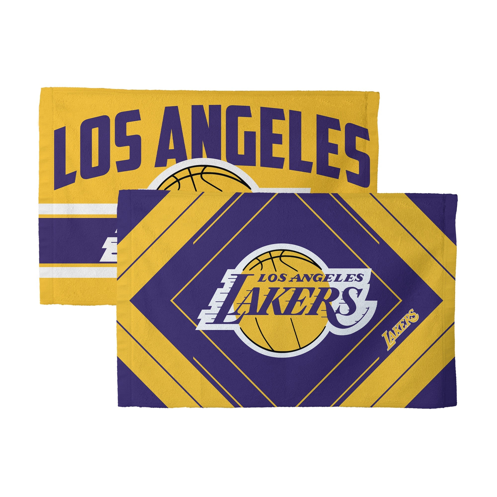 Los Angeles Lakers NBA Pick-N-Roll 2 Pack Fan Towel 16x25 Inches