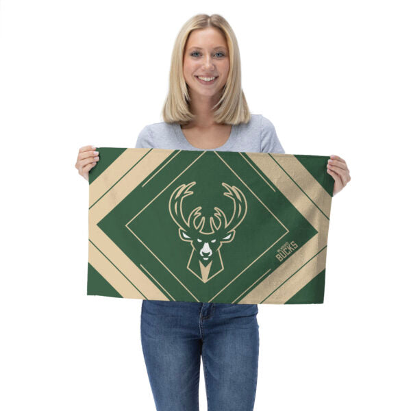 Milwaukee Bucks NBA Pick-N-Roll 2 Pack Fan Towel 16x25 Inches