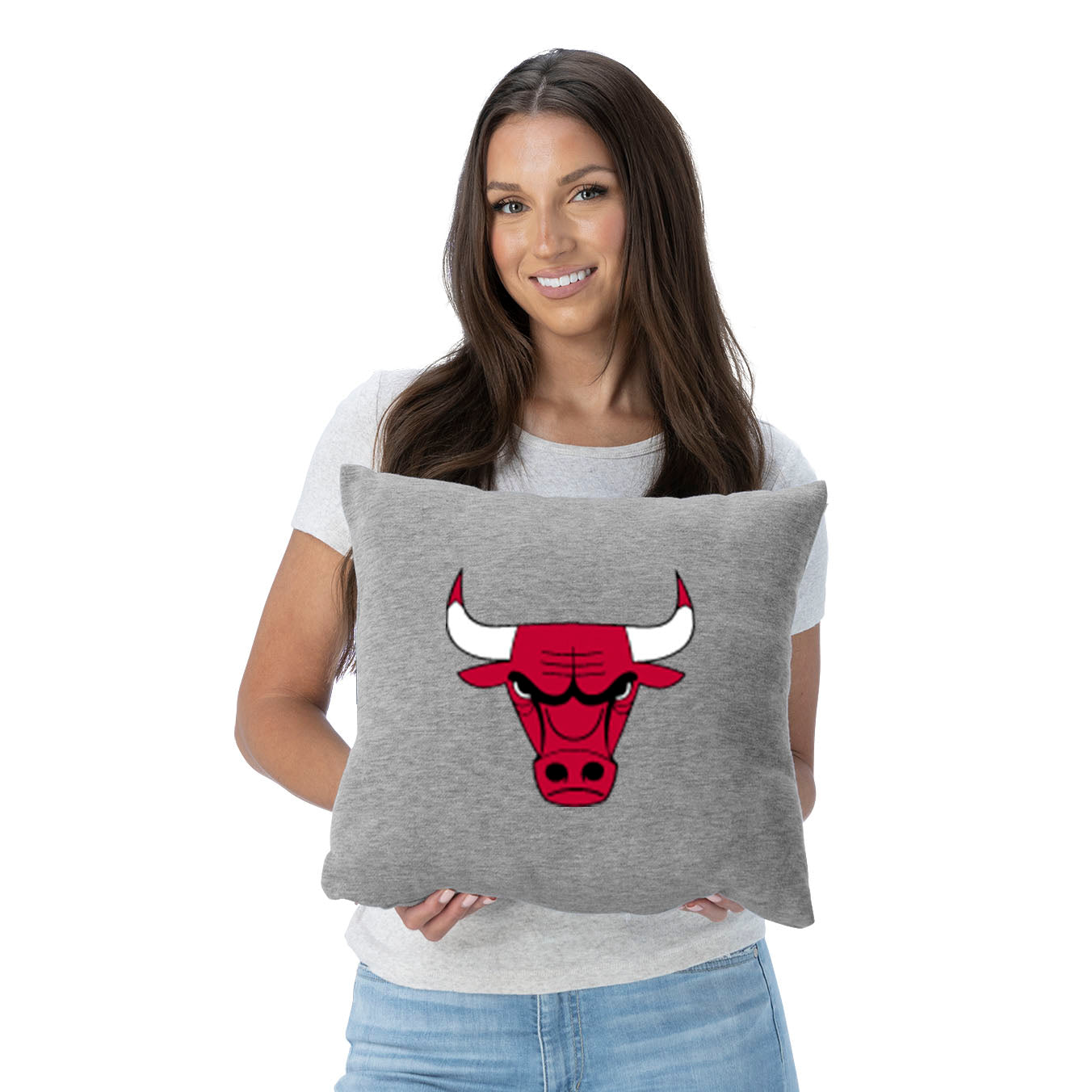 NBA Chicago Bulls Primary Sweatshirt Pillow 16 Inches