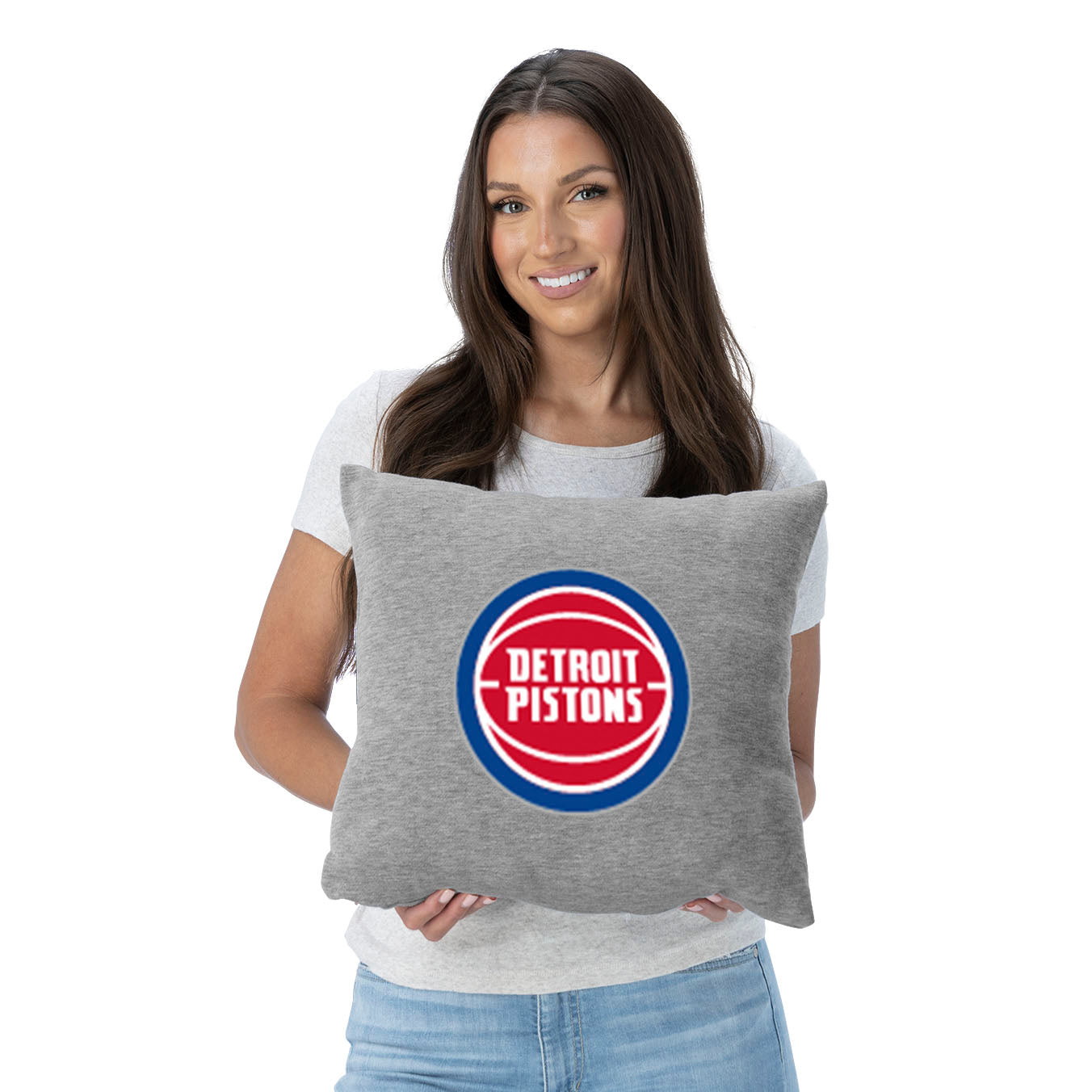 NBA Detroit Pistons Primary Sweatshirt Pillow 16 Inches