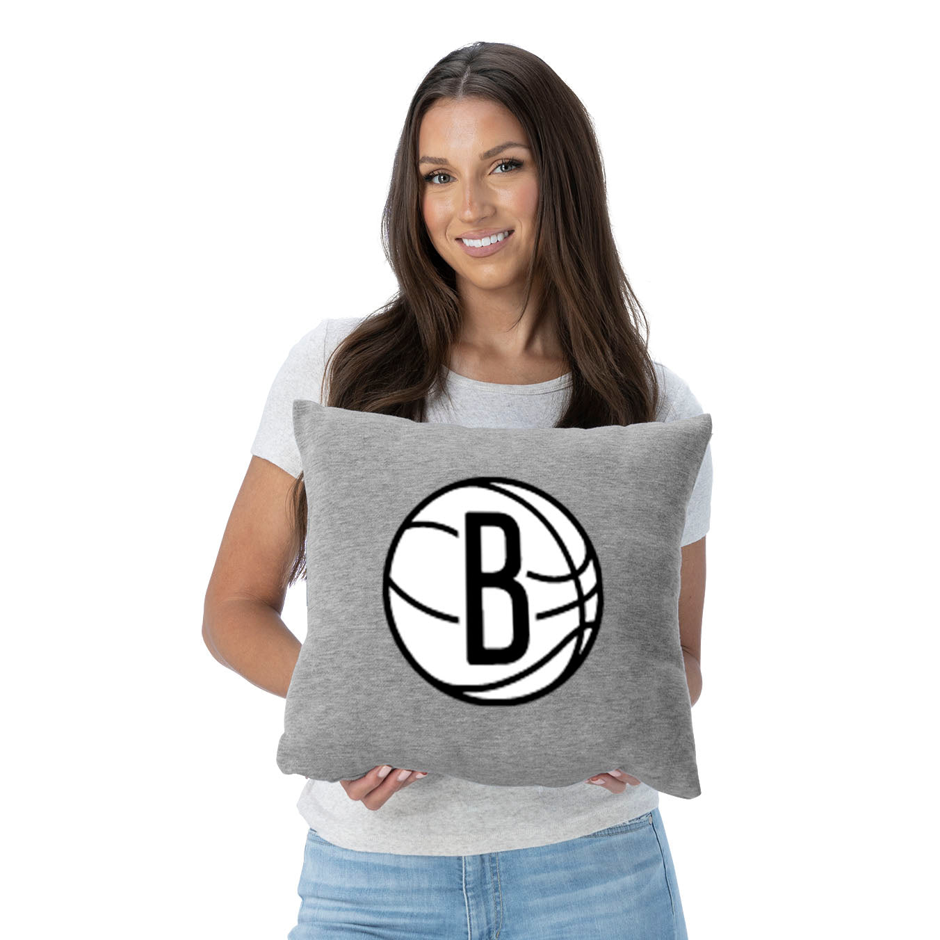NBA Brooklyn Nets Primary Sweatshirt Pillow 16 Inches
