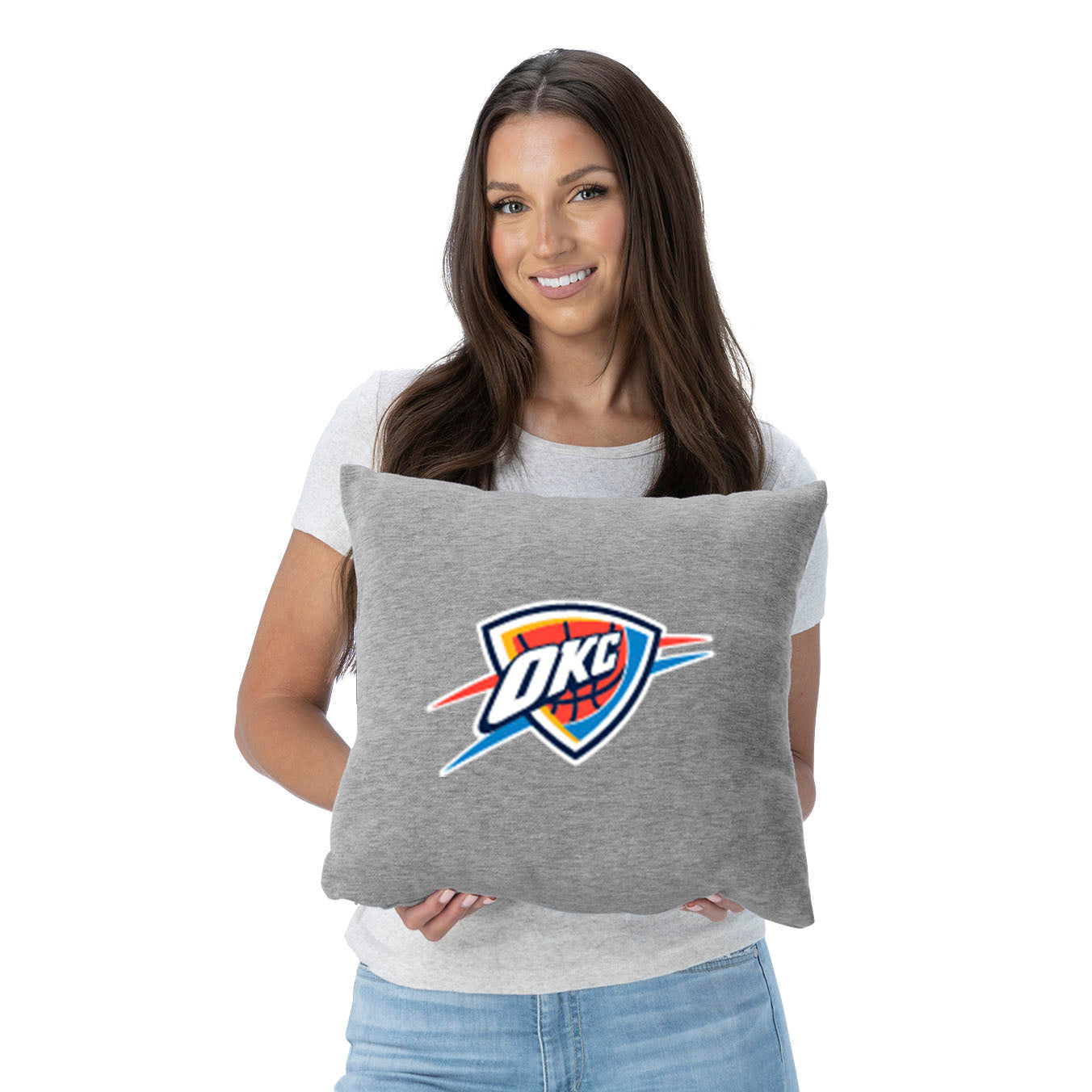 NBA Oklahoma City Thunder Primary Sweatshirt Pillow 16 Inches
