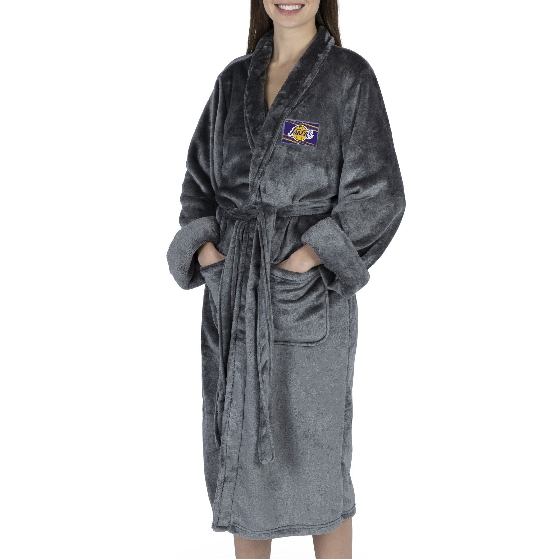 Los Angeles Lakers NBA Fast Track Charcoal S/M Robe