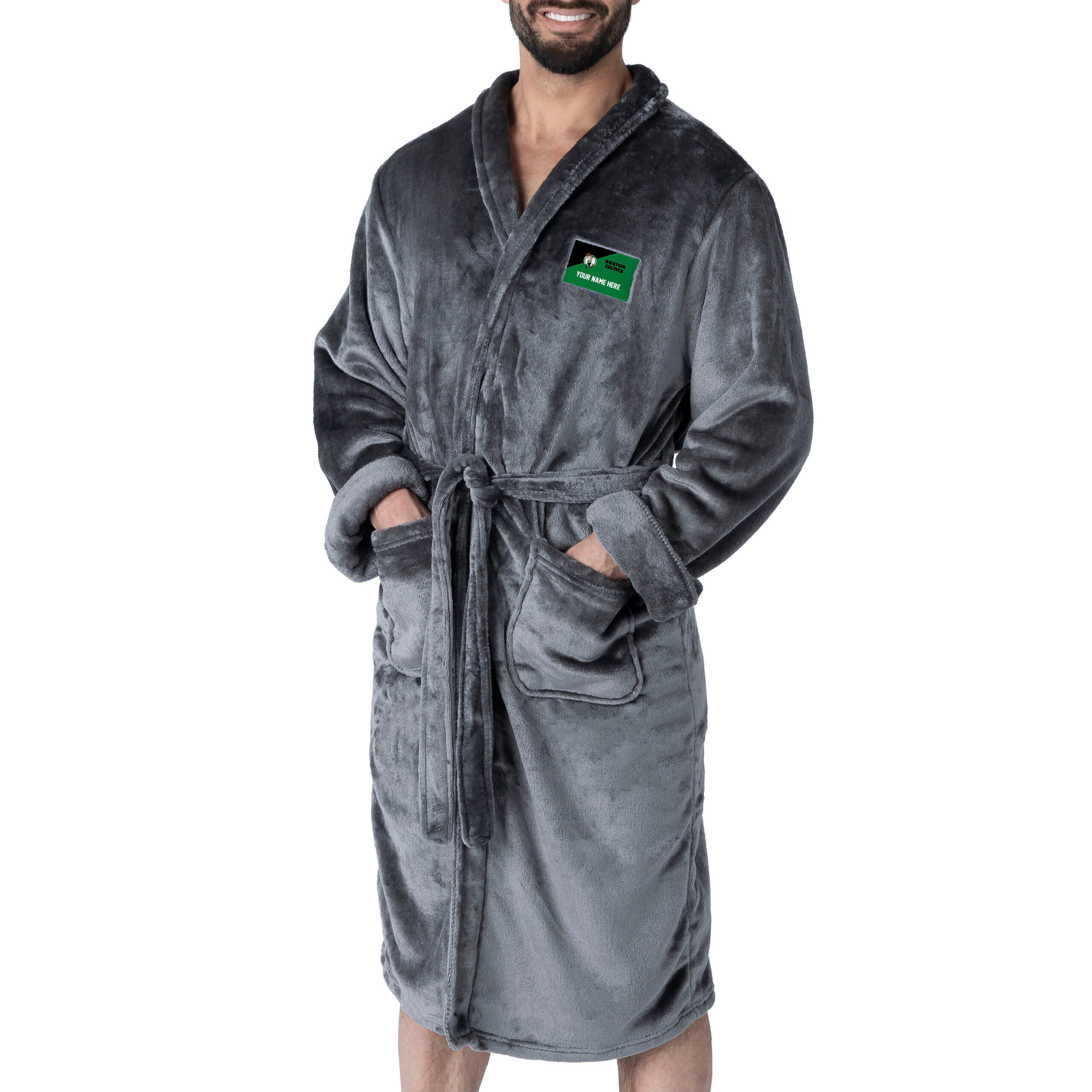 NBA Boston Celtics Snipe L/XL Personalized Silk Touch Robe 26x47 Inches