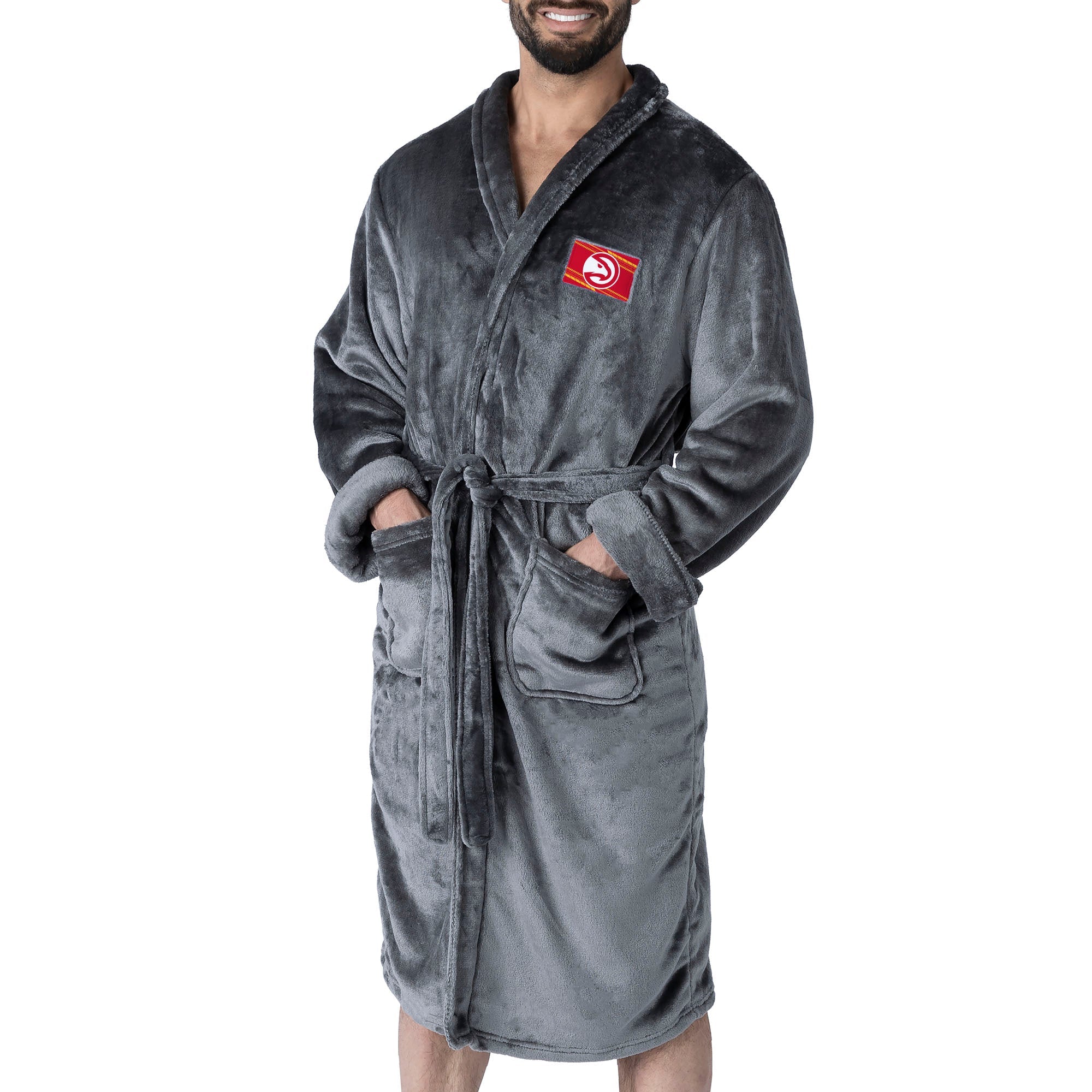 Atlanta Hawks NBA Fast Track Charcoal L/XL Robe