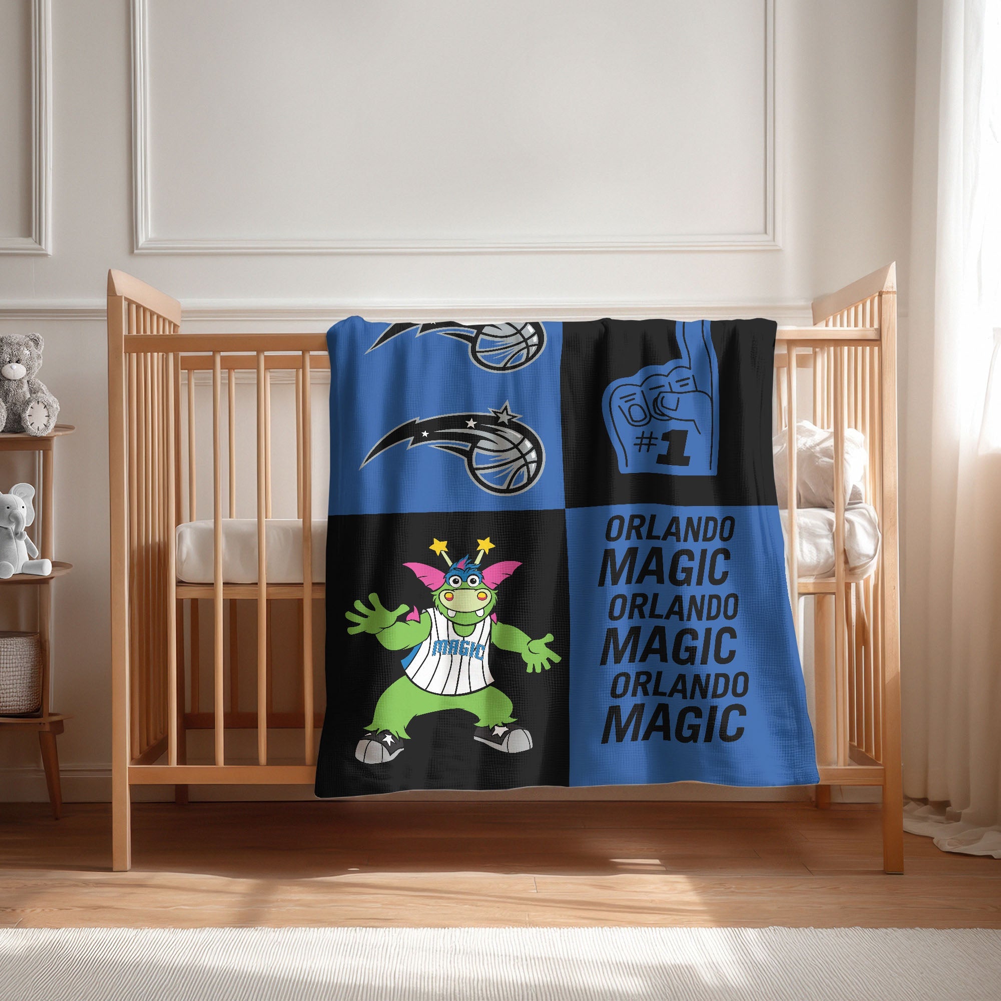 Orlando Magic NBA Domino Swaddle Blanket 40x50 inches