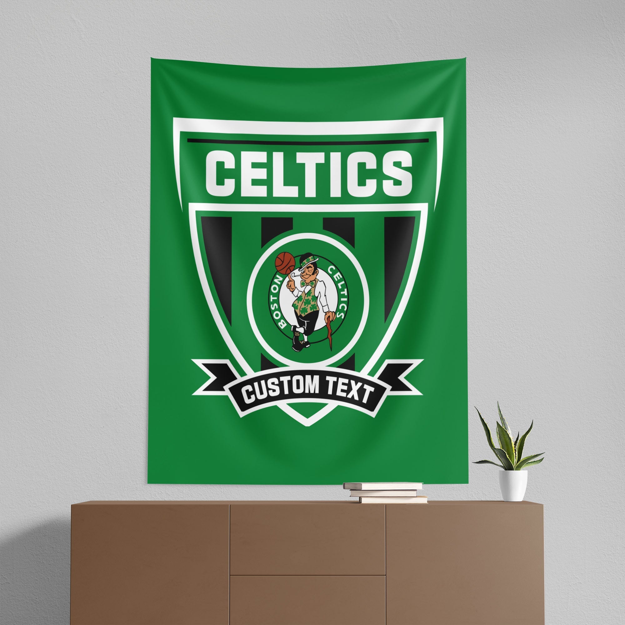 NBA Boston Celtics Allegiance Personalized Wall Hanging 50x60 Inches