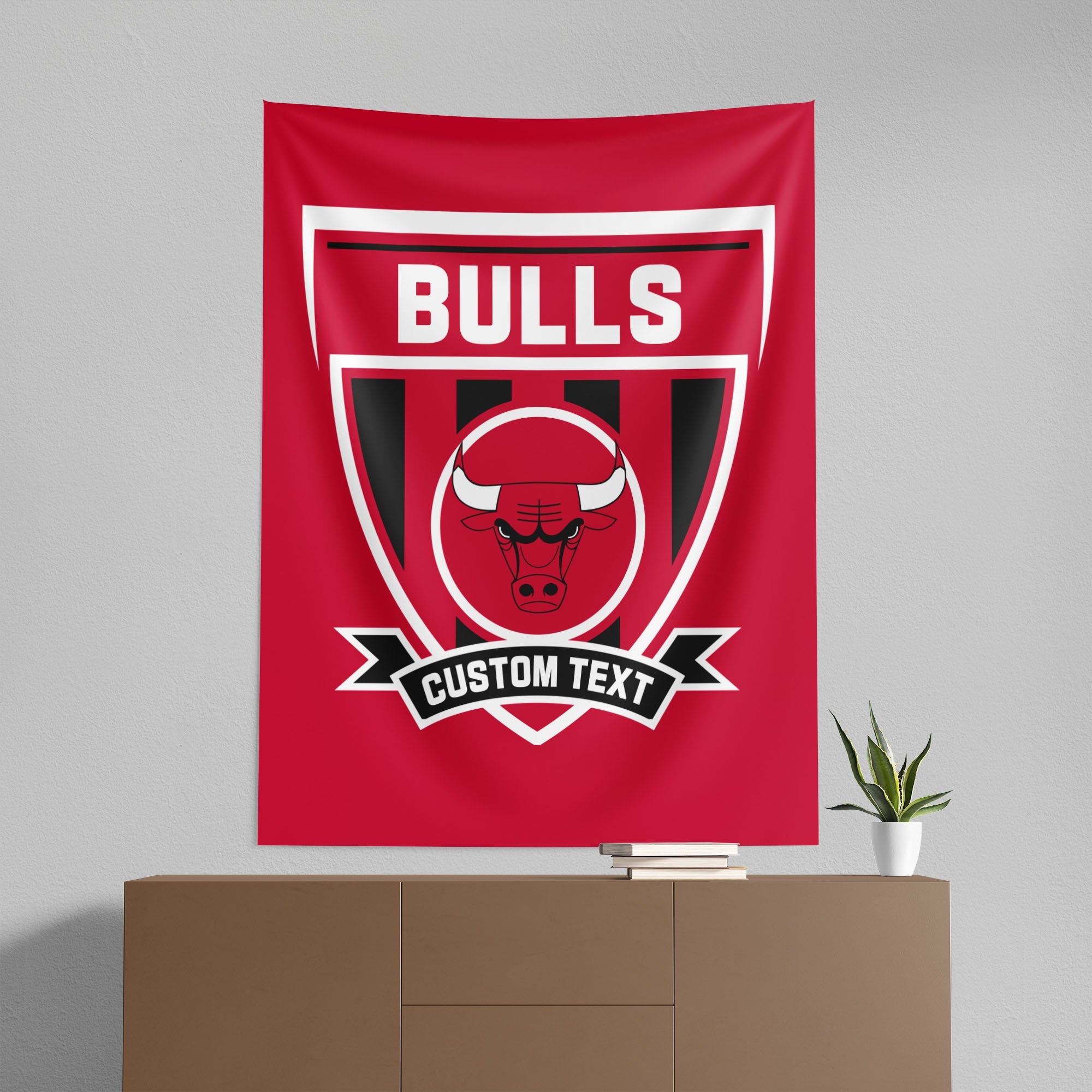 NBA Chicago Bulls Allegiance Personalized Wall Hanging 50x60 Inches