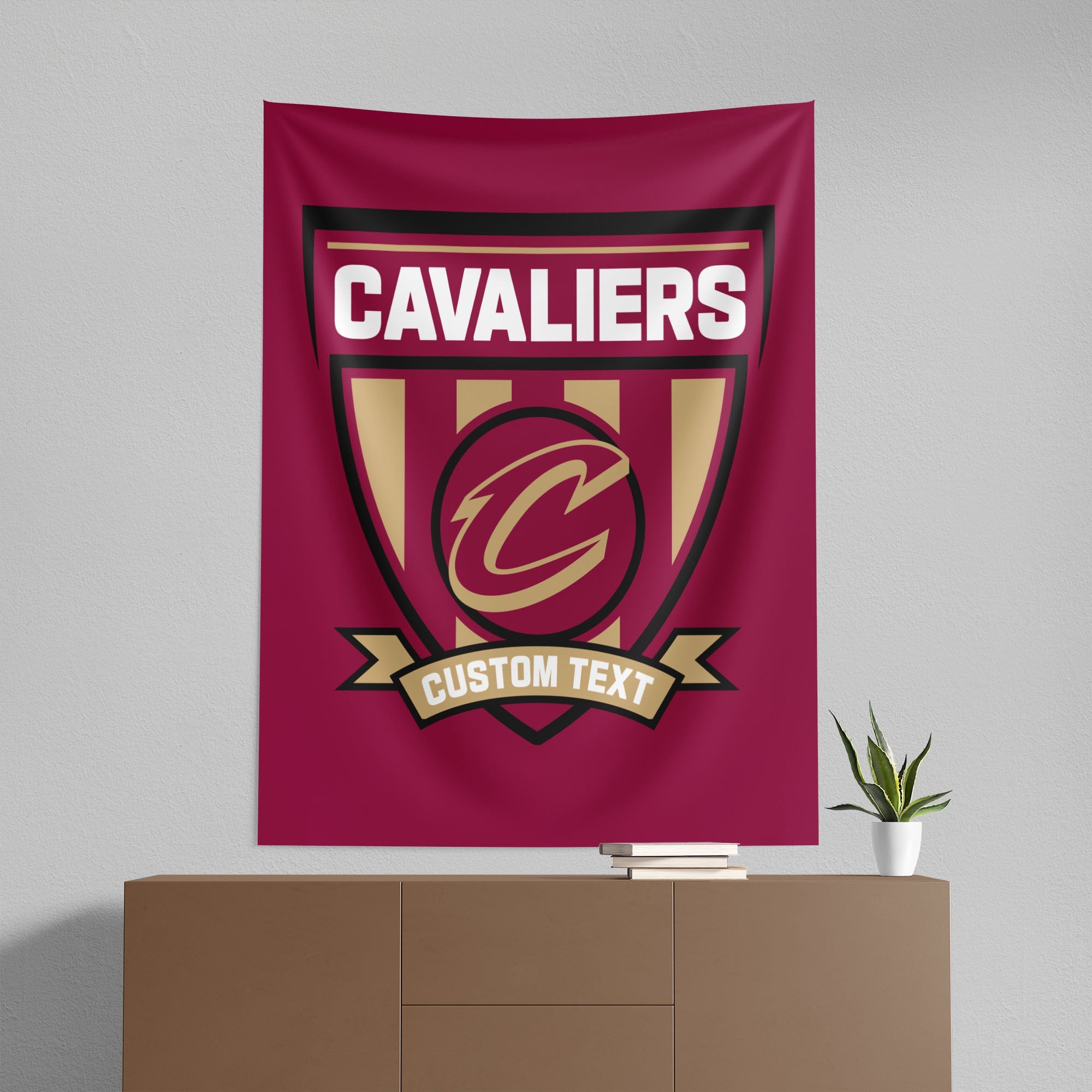 NBA Cleveland Cavaliers Allegiance Personalized Wall Hanging 50x60 Inches