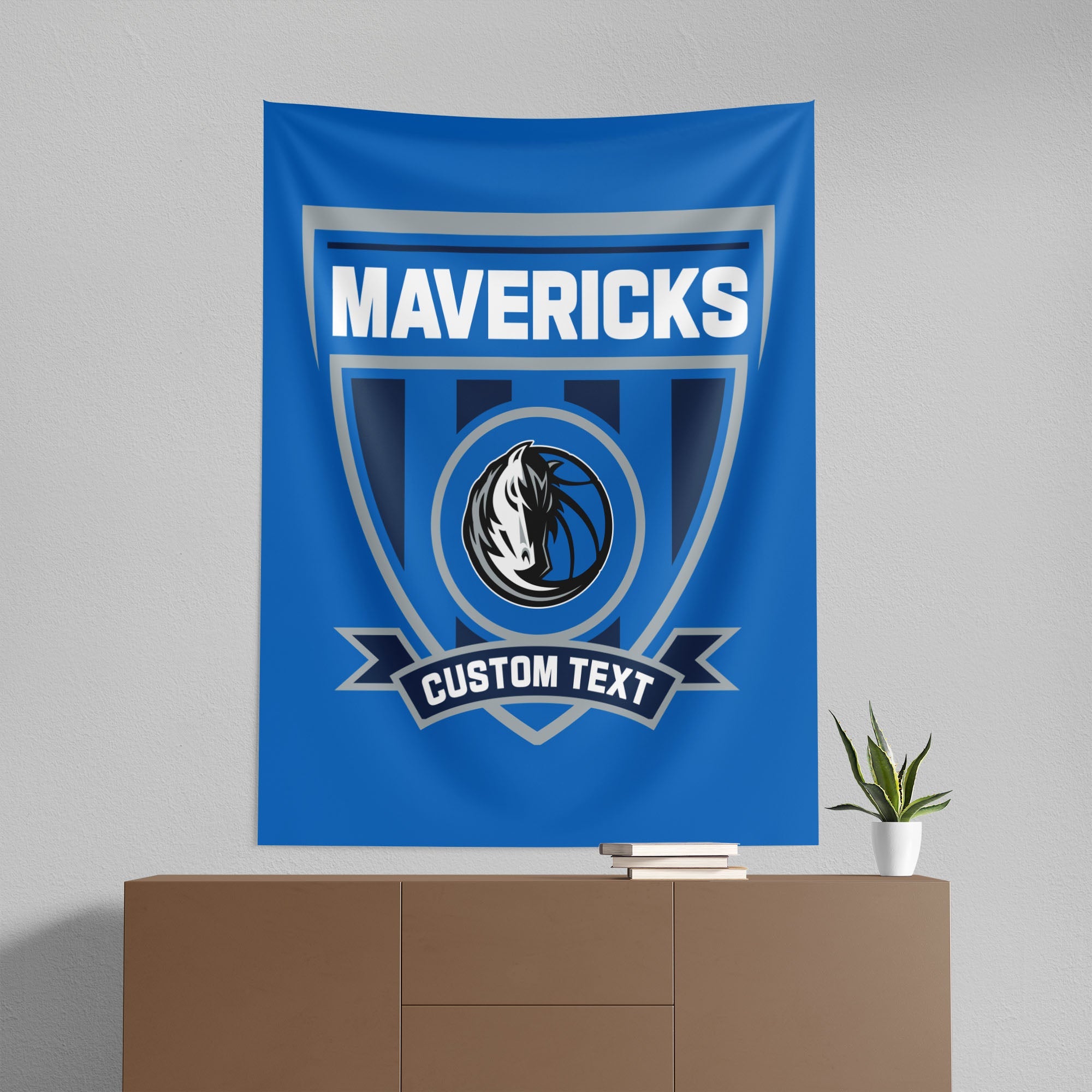 NBA Dallas Mavericks Allegiance Personalized Wall Hanging 50x60 Inches