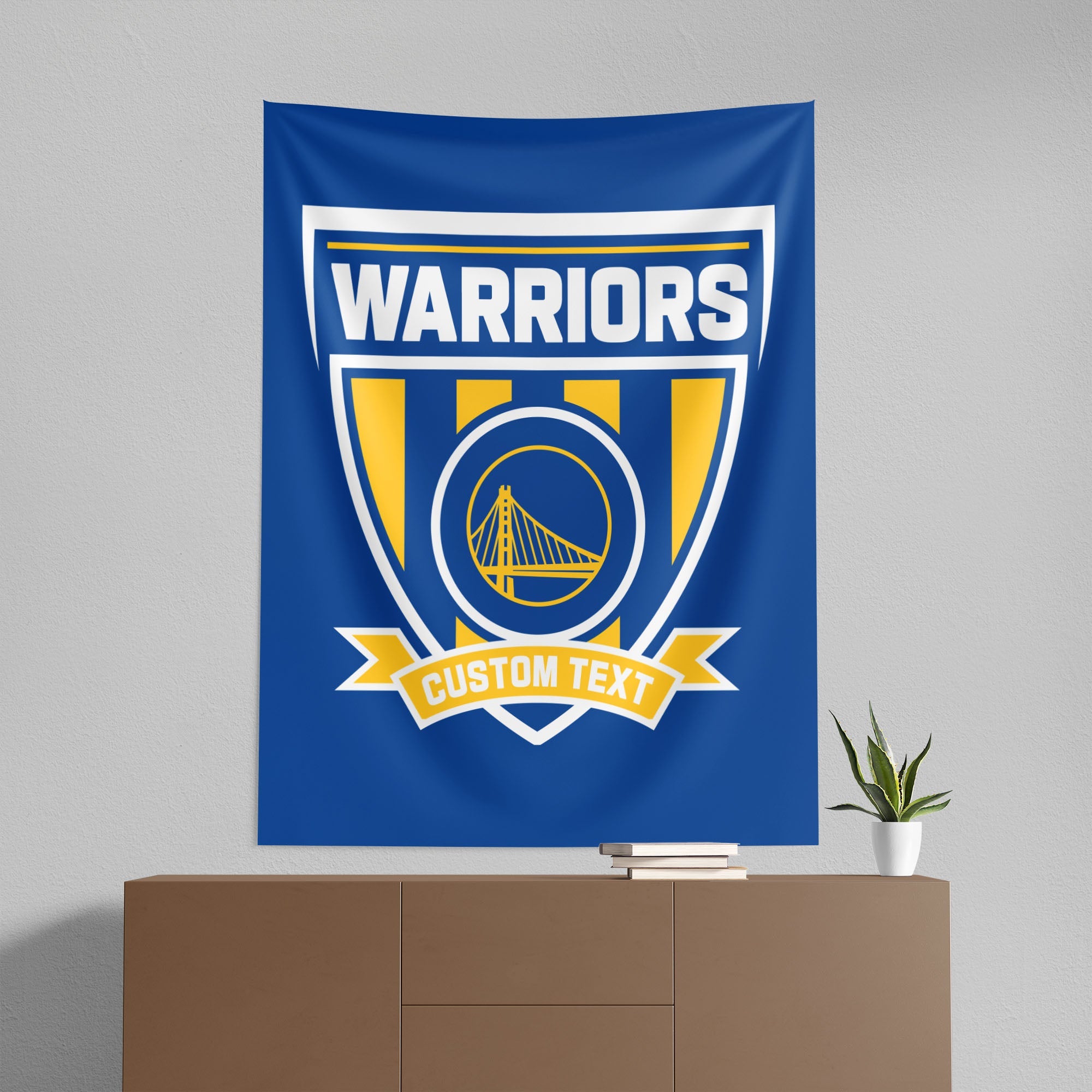 NBA Golden State Warriors Allegiance Personalized Wall Hanging 50x60 Inches