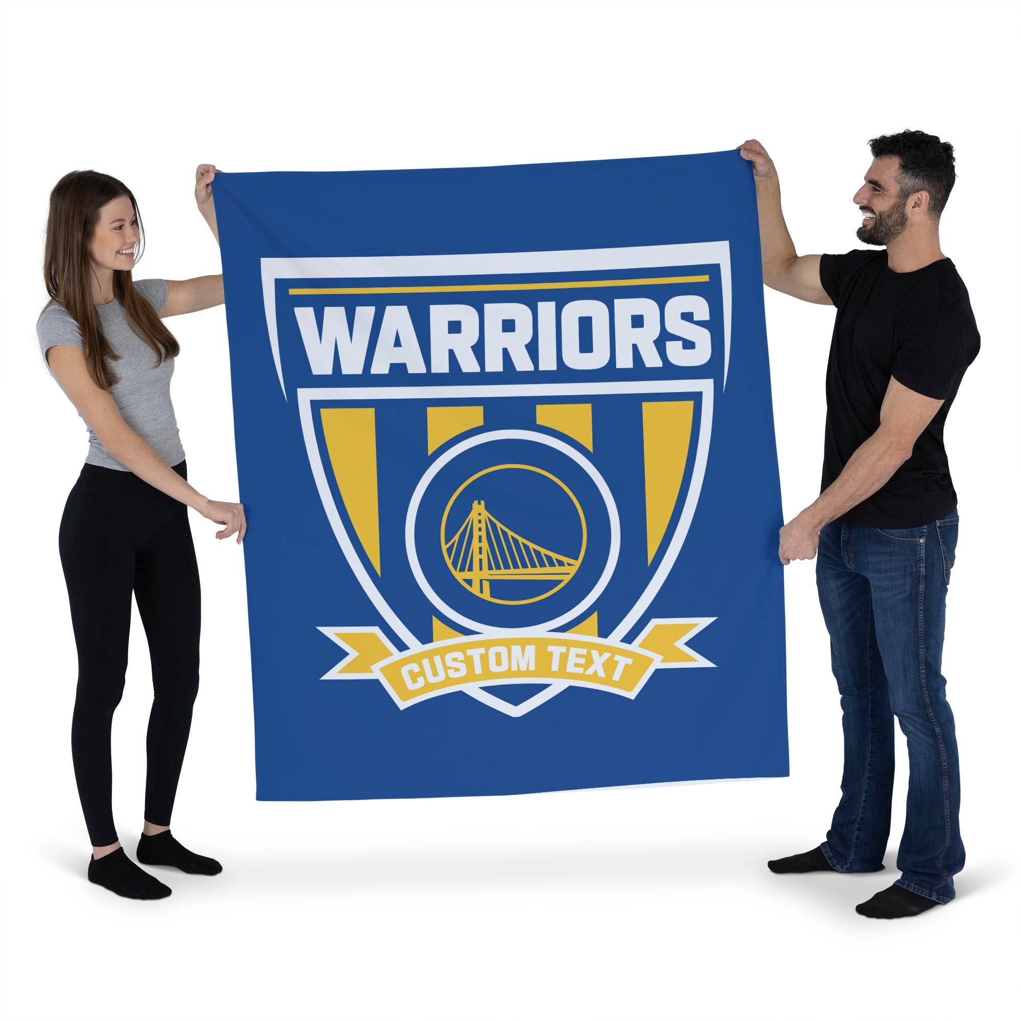 NBA Golden State Warriors Allegiance Personalized Wall Hanging 50x60 Inches