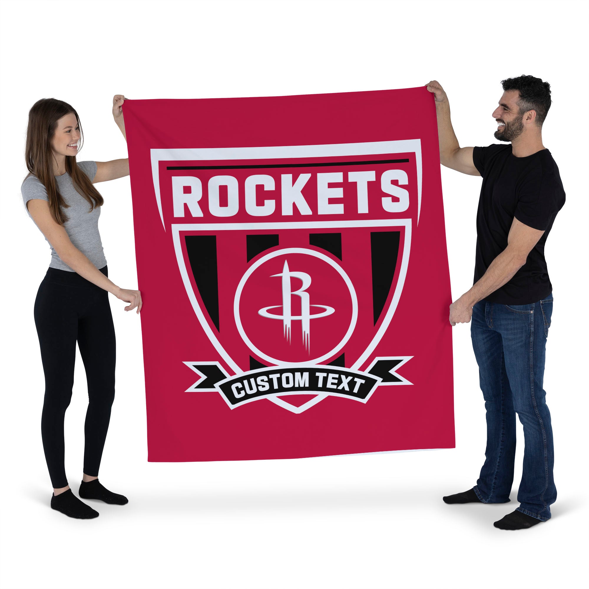 NBA Houston Rockets Allegiance Personalized Wall Hanging 50x60 Inches