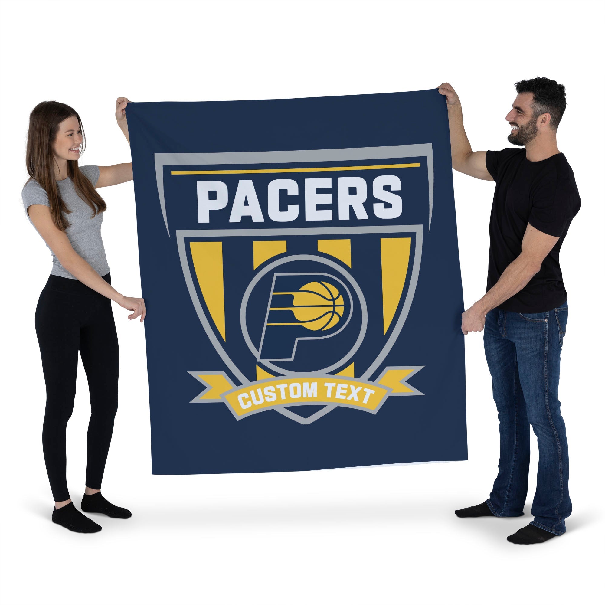 NBA Indiana Pacers Allegiance Personalized Wall Hanging 50x60 Inches