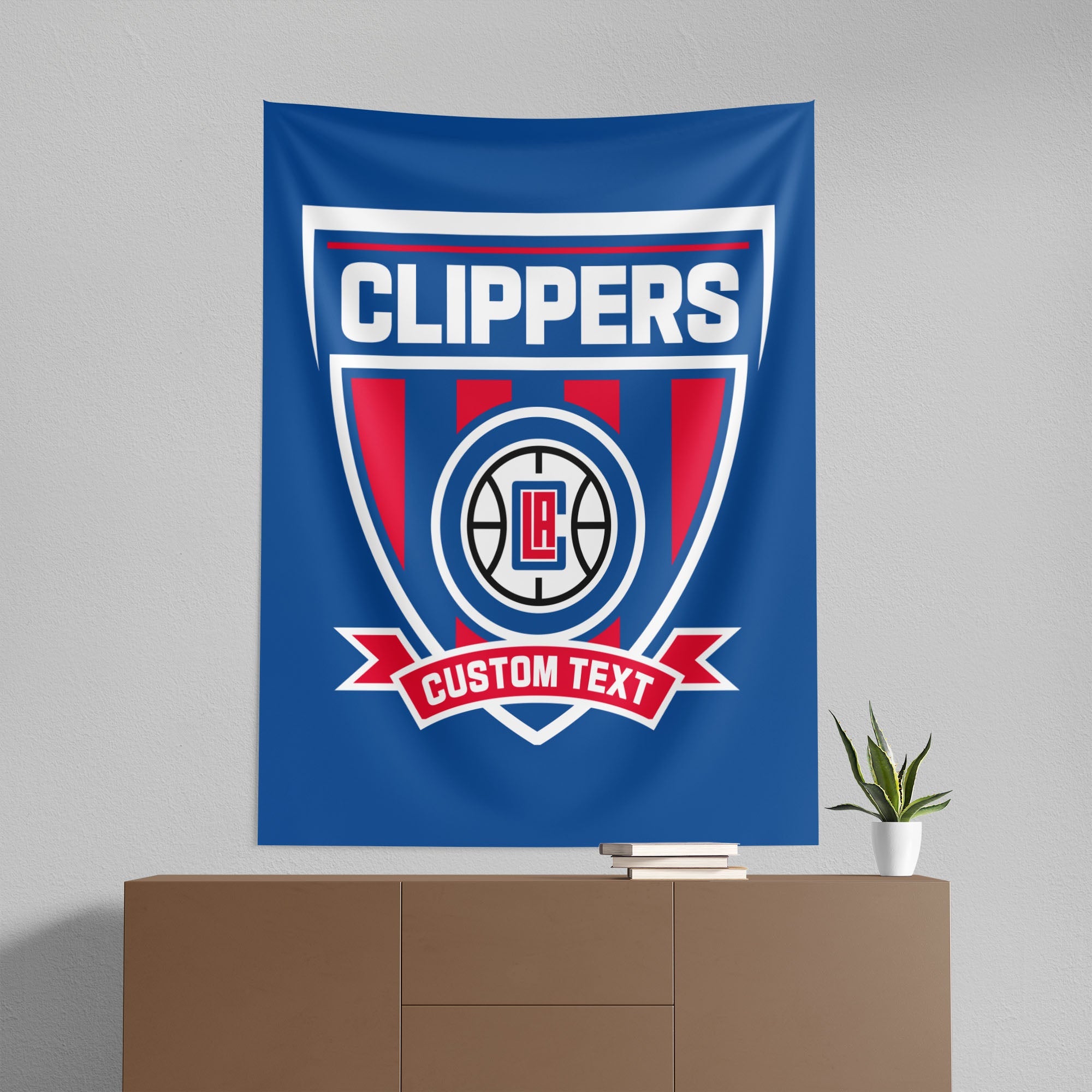 NBA Los Angeles Clippers Allegiance Personalized Wall Hanging 50x60 Inches