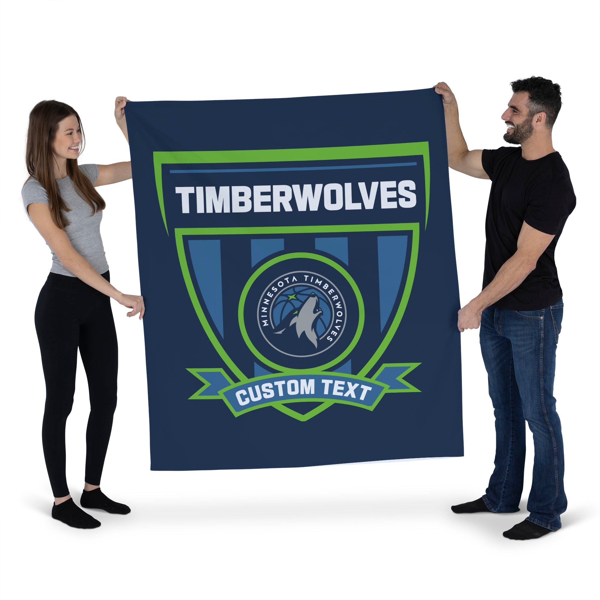 NBA Minnesota Timberwolves Allegiance Personalized Wall Hanging 50x60 Inches