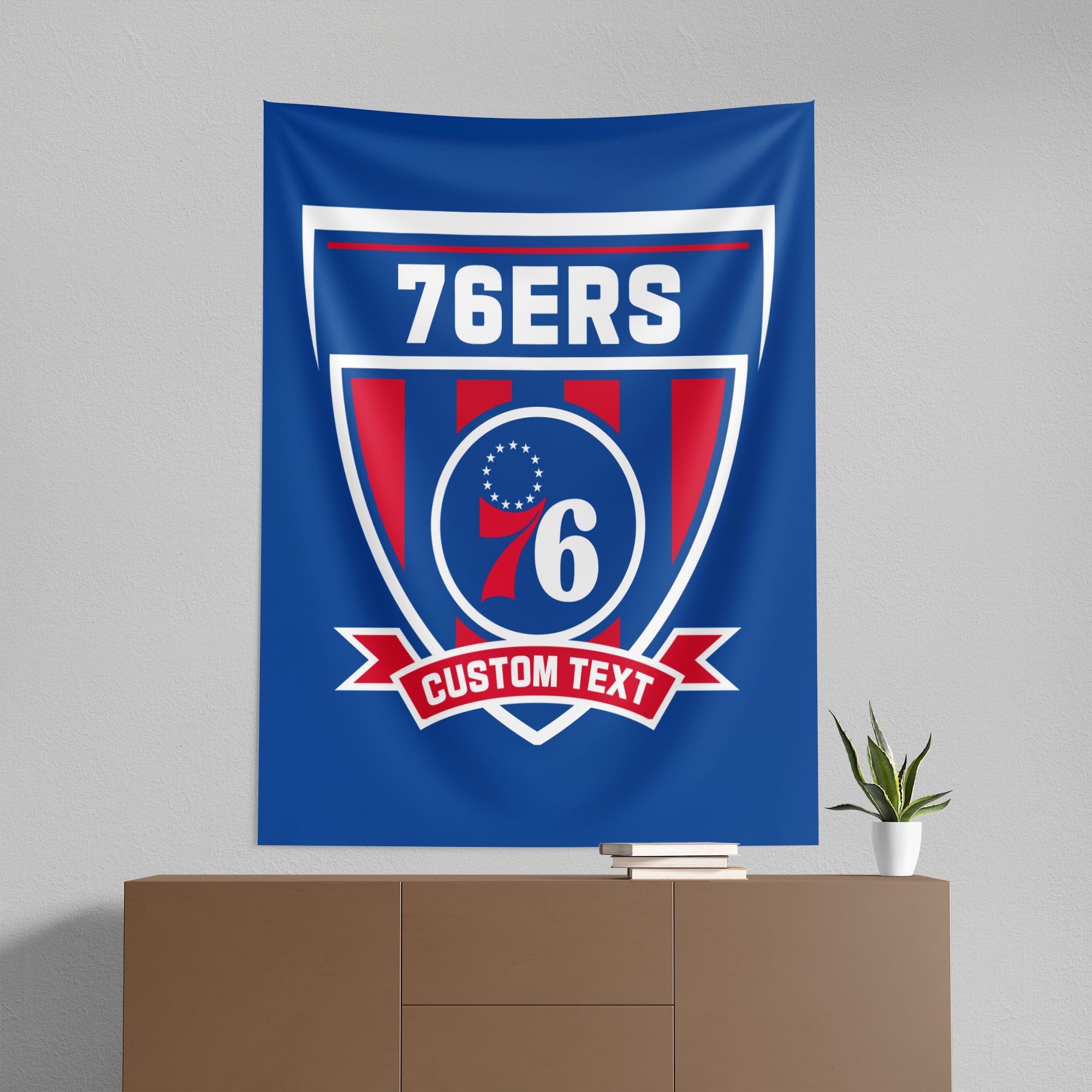 NBA Philadelphia 76ers Allegiance Personalized Wall Hanging 50x60 Inches
