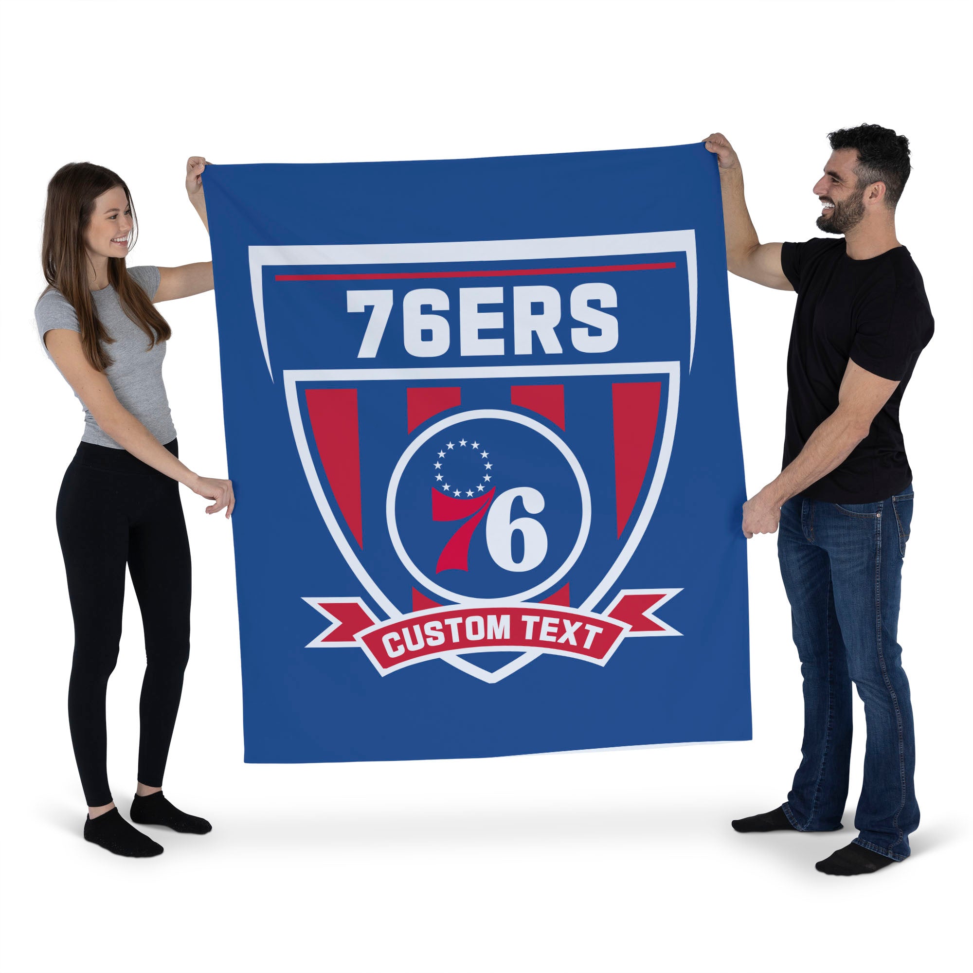 NBA Philadelphia 76ers Allegiance Personalized Wall Hanging 50x60 Inches