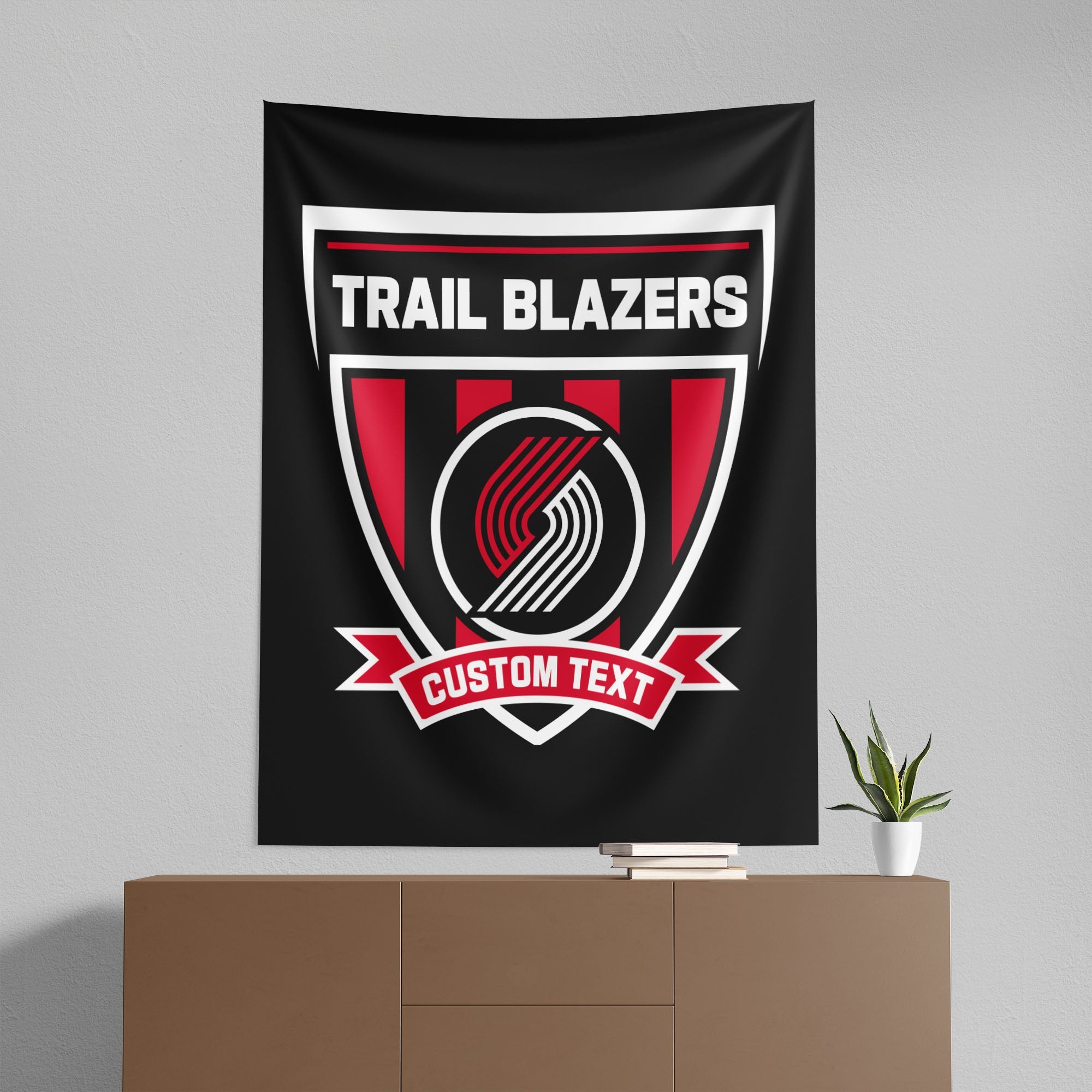 NBA Portland Trail Blazers Allegiance Personalized Wall Hanging 50x60 Inches