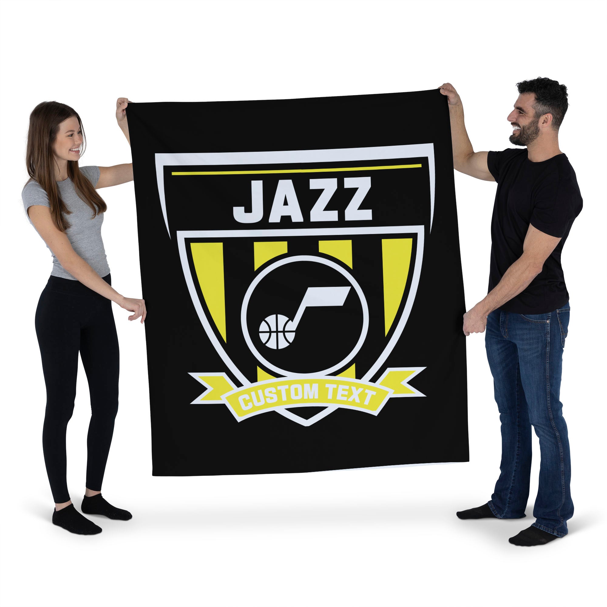 NBA Utah Jazz Allegiance Personalized Wall Hanging 50x60 Inches