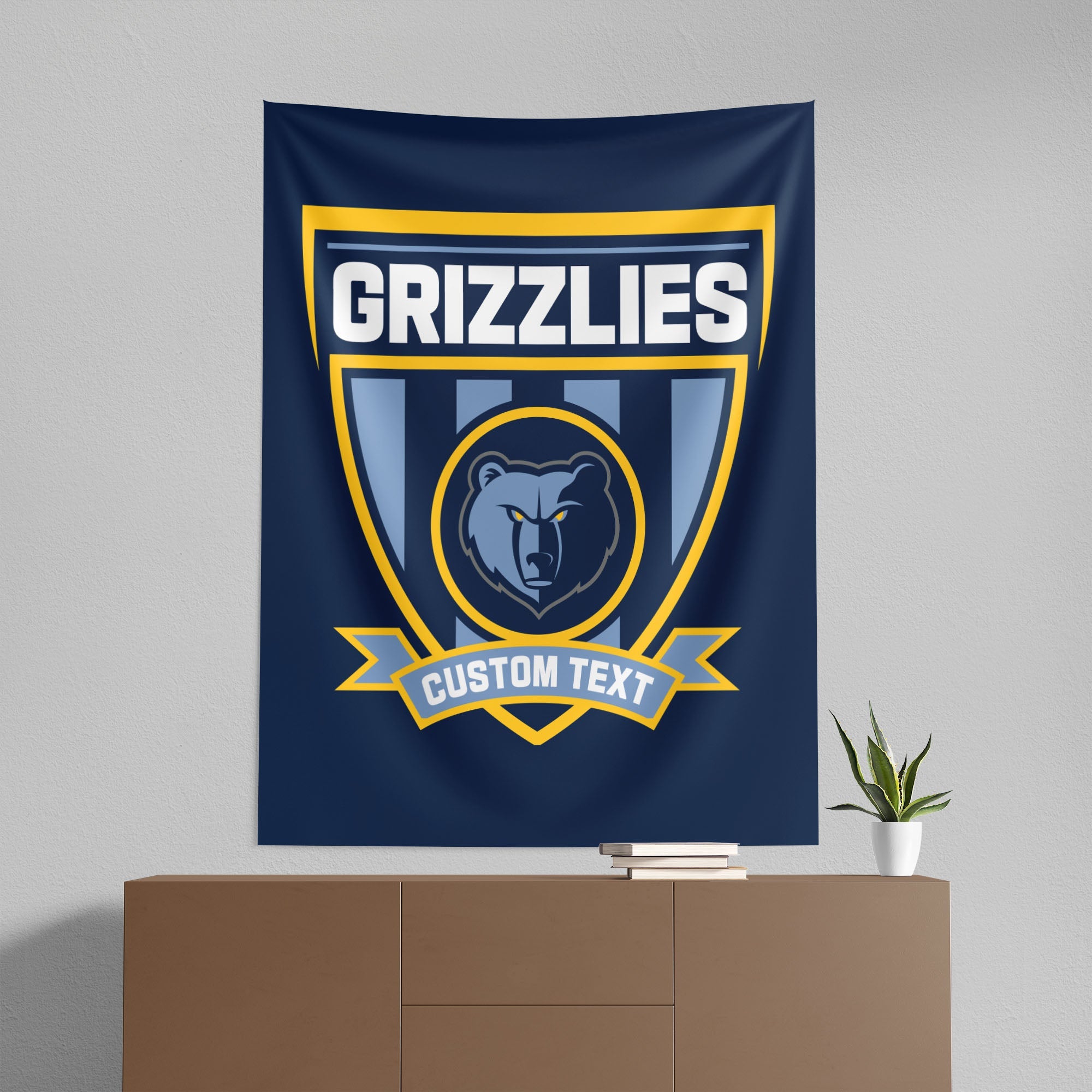 NBA Memphis Grizzlies Allegiance Personalized Wall Hanging 50x60 Inches
