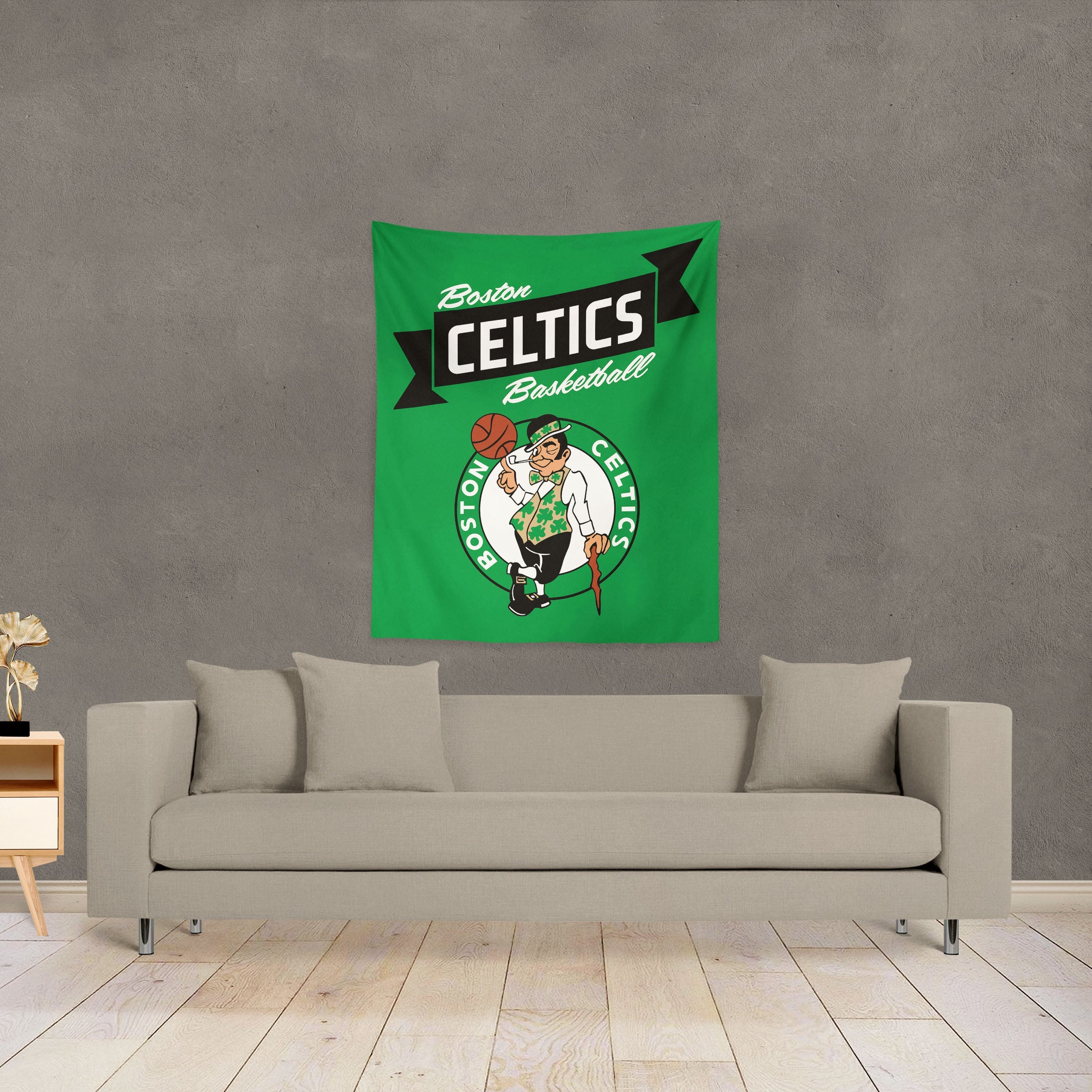 NBA Boston Celtics Premium Wall Hanging 34 x 40 Inches