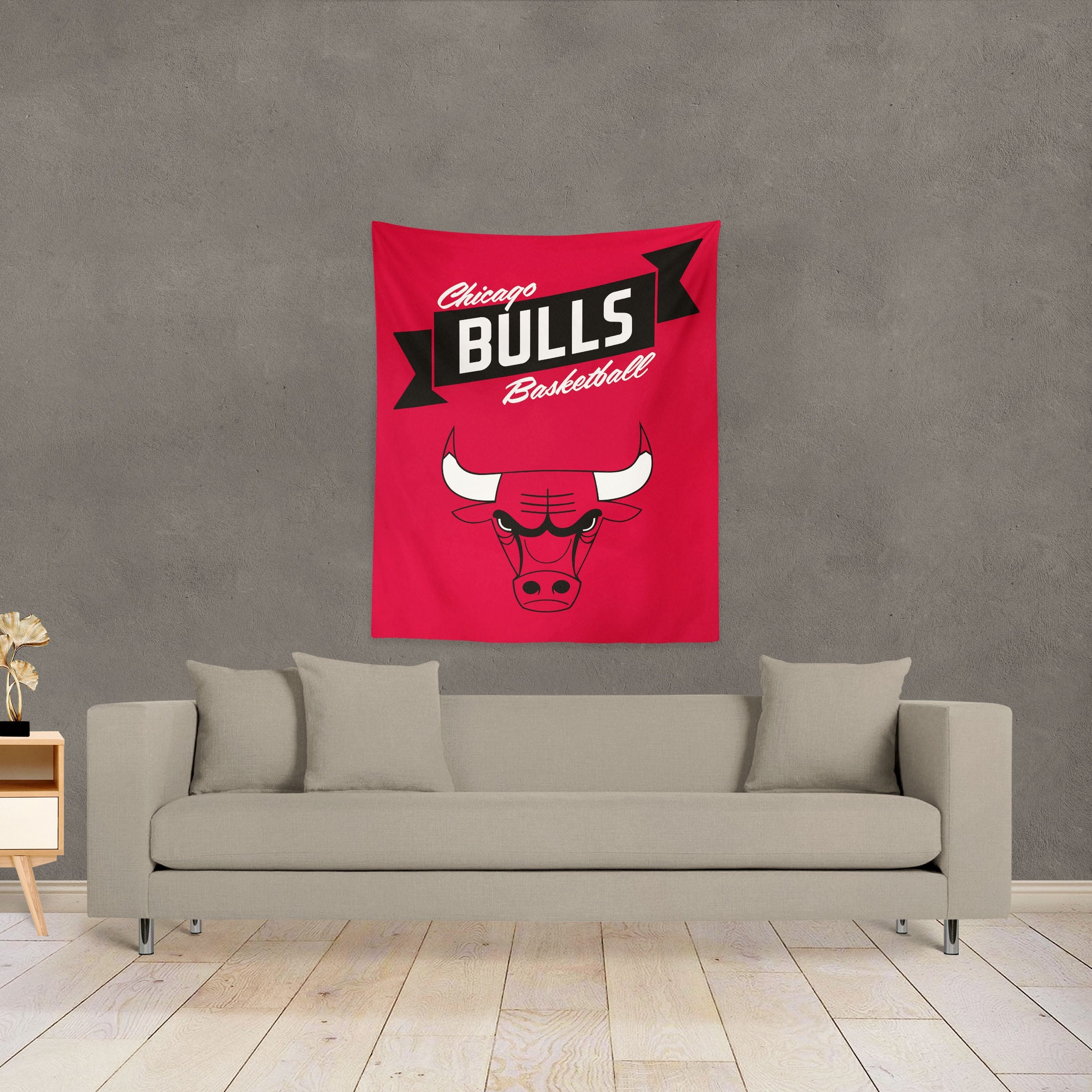 NBA Chicago Bulls Premium Wall Hanging 34 x 40 Inches