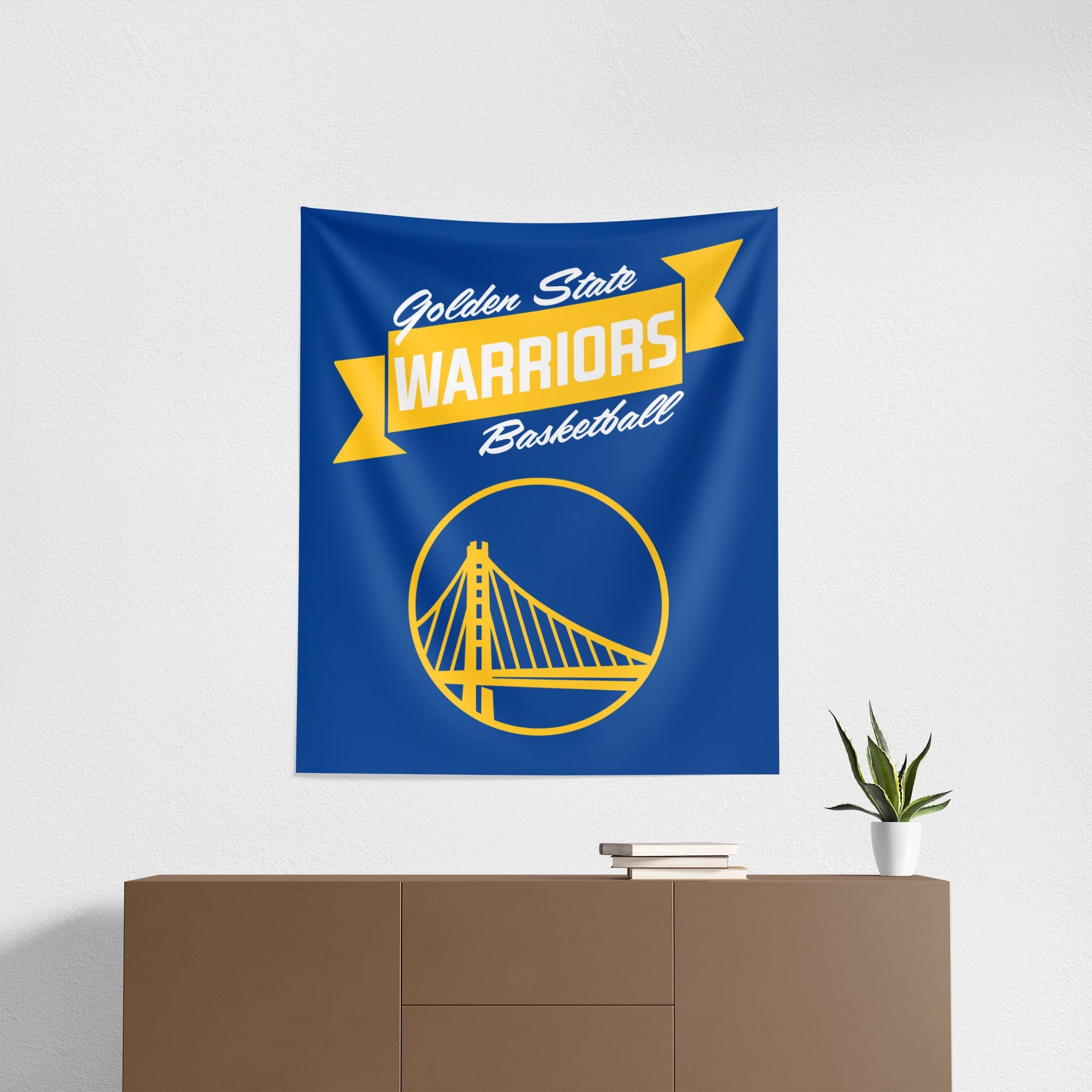 NBA Golden State Warriors Premium Wall Hanging 34 x 40 Inches