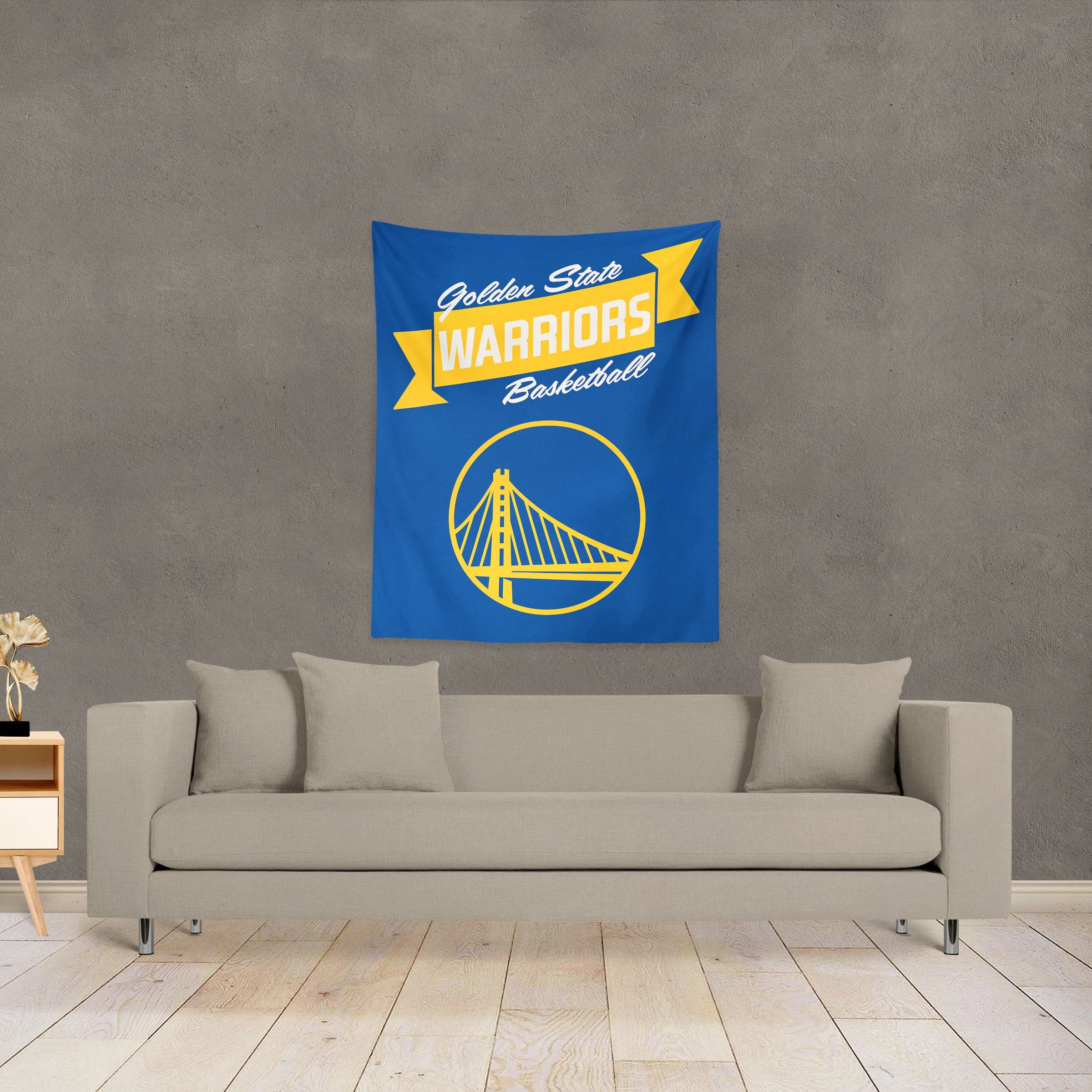 NBA Golden State Warriors Premium Wall Hanging 34 x 40 Inches