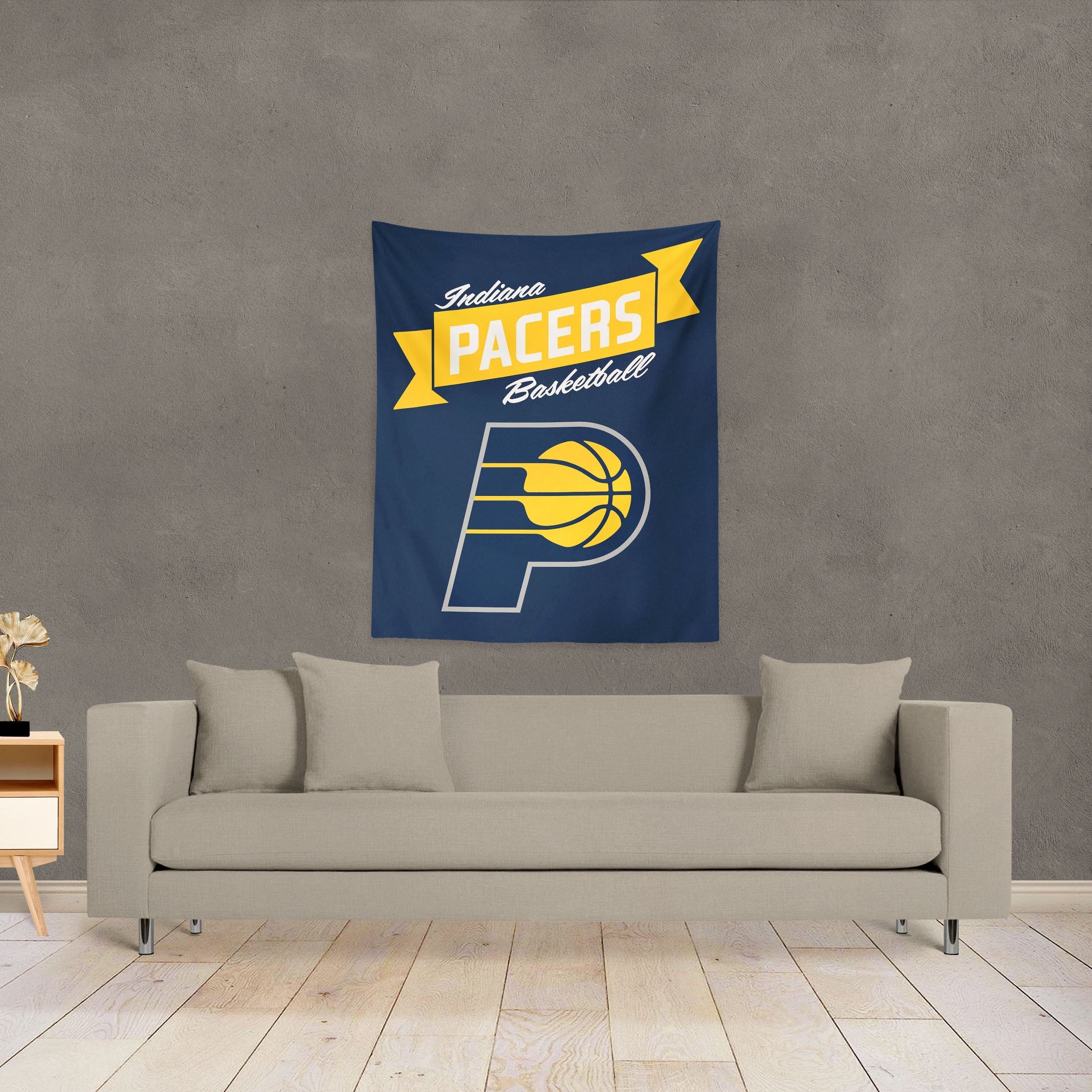NBA Indiana Pacers Premium Wall Hanging 34 x 40 Inches