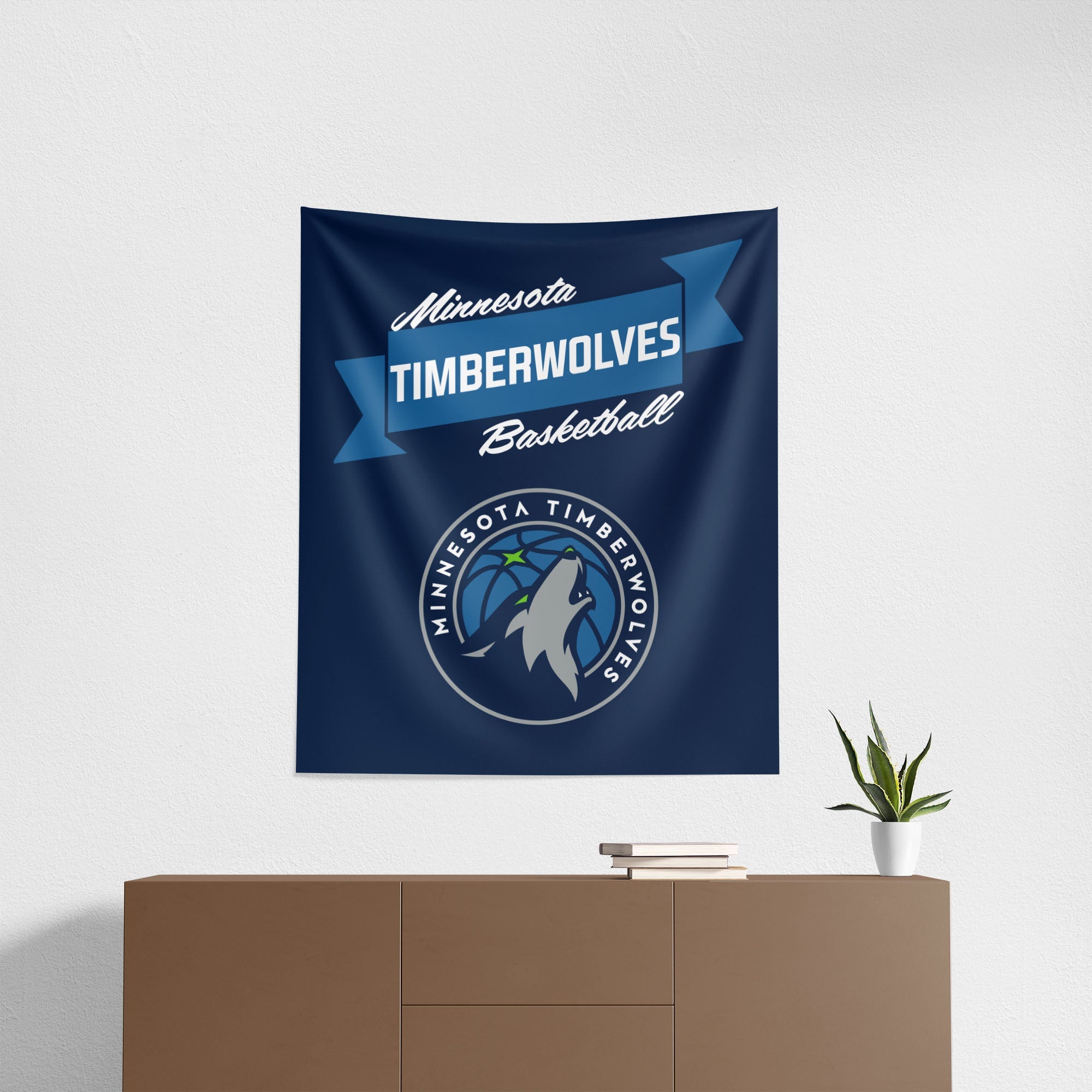 NBA Minnesota Timberwolves Premium Wall Hanging 34 x 40 Inches