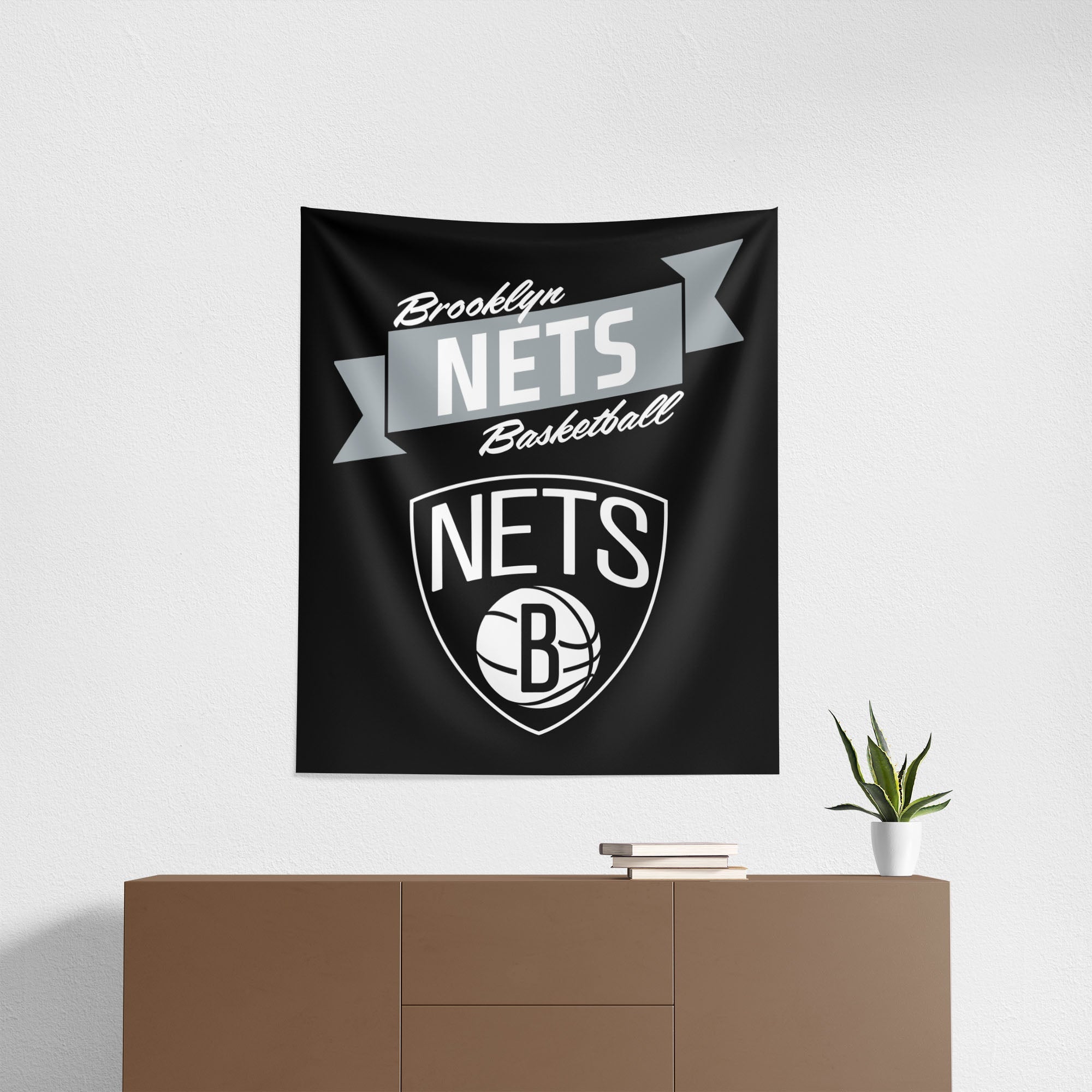 NBA Brooklyn Nets Premium Wall Hanging 34 x 40 Inches