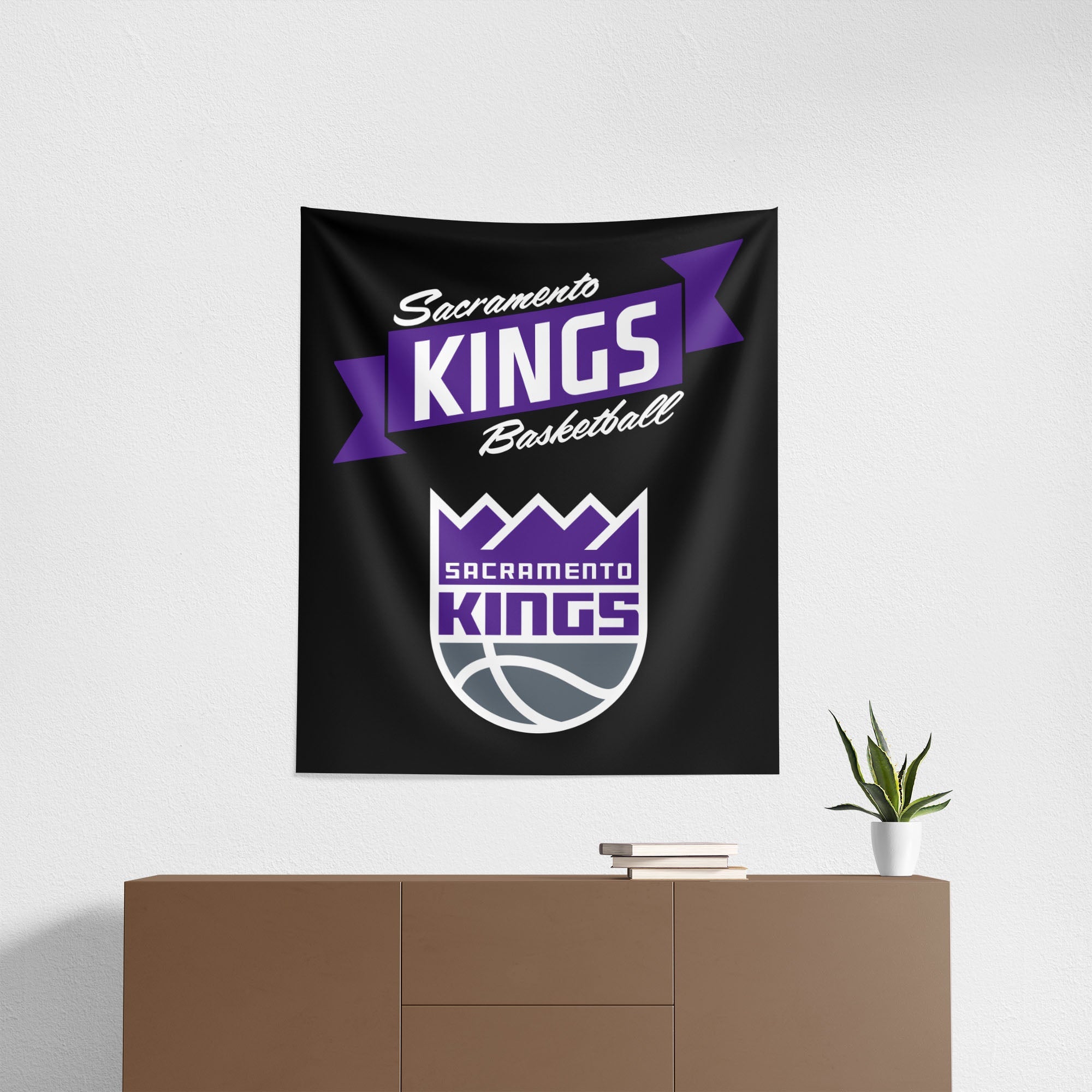 NBA Sacramento Kings Premium Wall Hanging 34 x 40 Inches