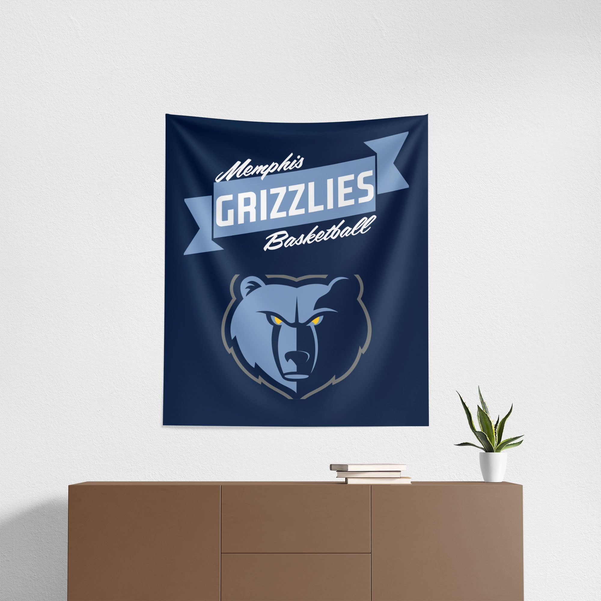 NBA Memphis Grizzlies Premium Wall Hanging 34 x 40 Inches